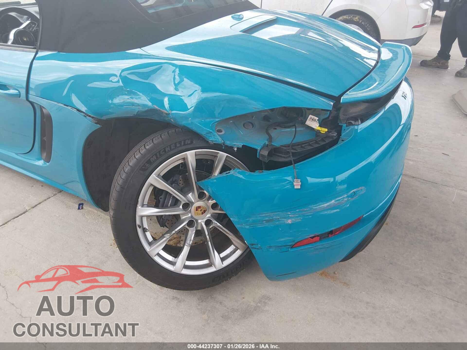 PORSCHE 718 BOXSTER 2017 - WP0CA2A83HS221005