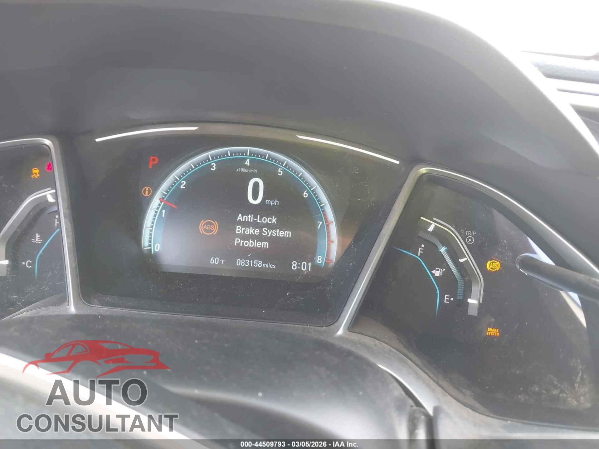 HONDA CIVIC 2017 - 2HGFC2F76HH577674