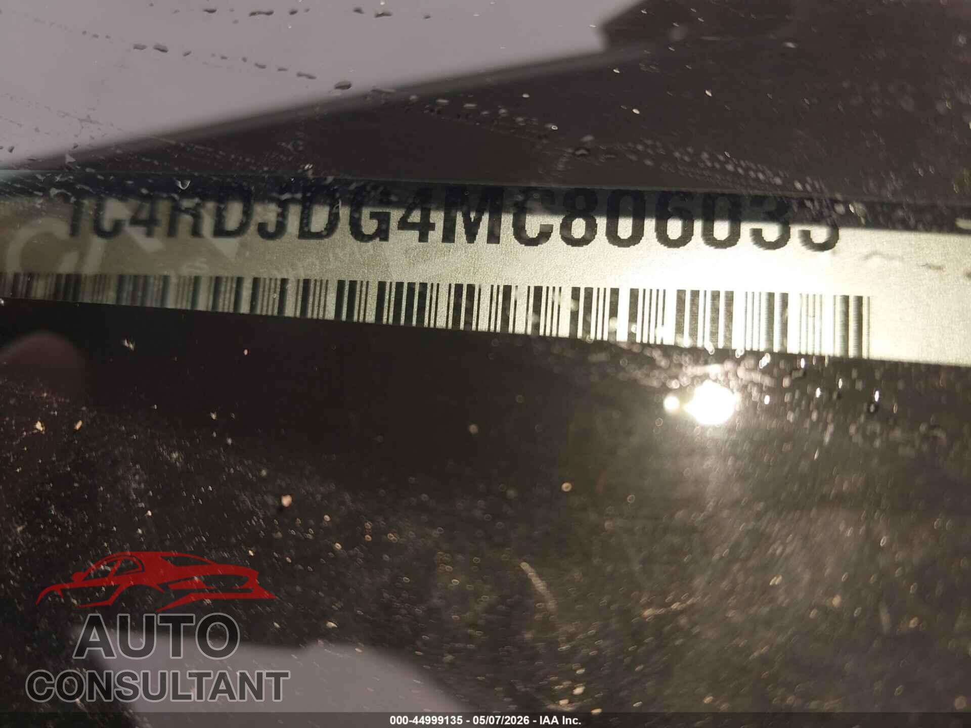 DODGE DURANGO 2021 - 1C4RDJDG4MC806033
