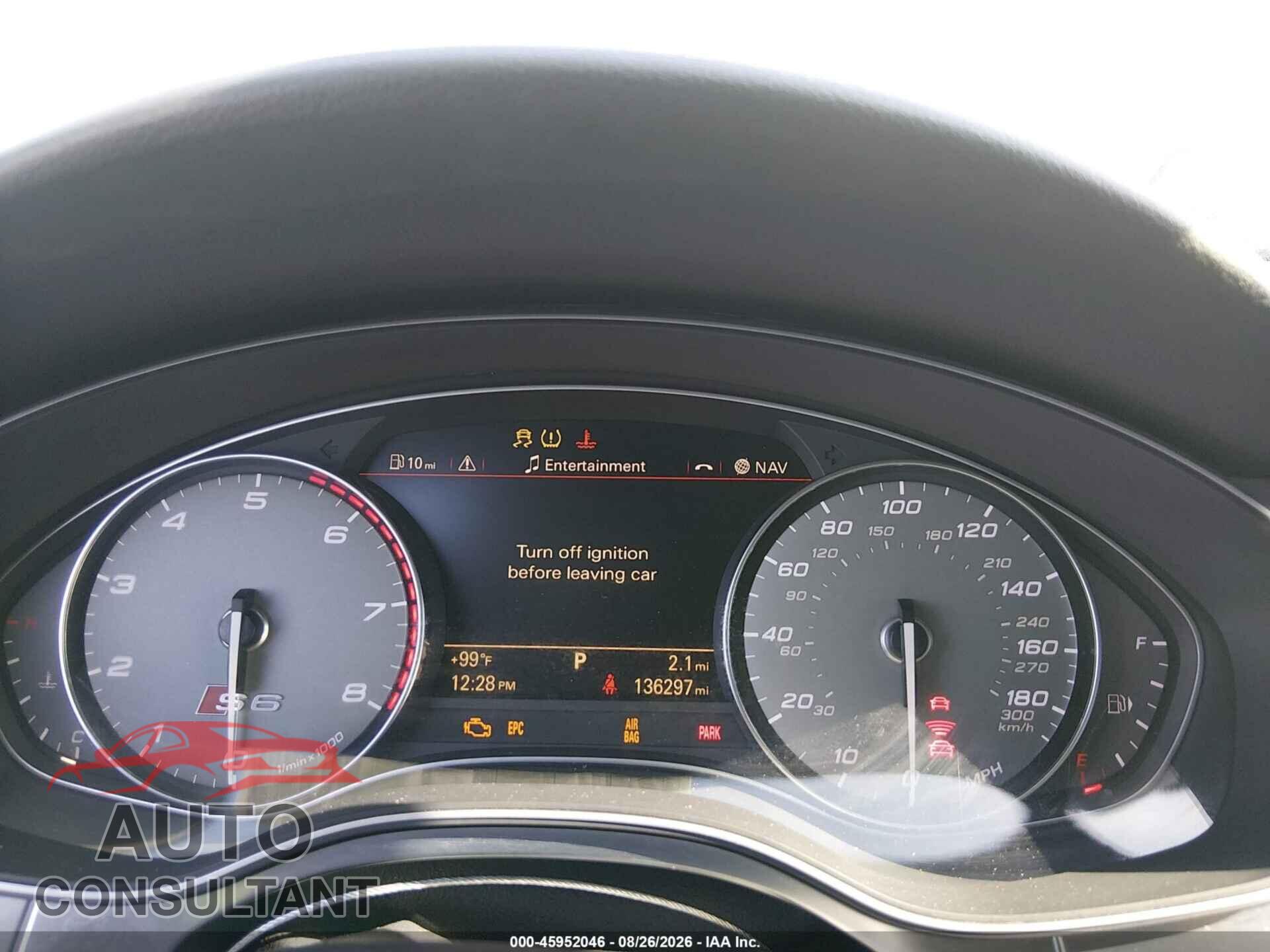 AUDI S6 2013 - WAUJ2AFC8DN026423