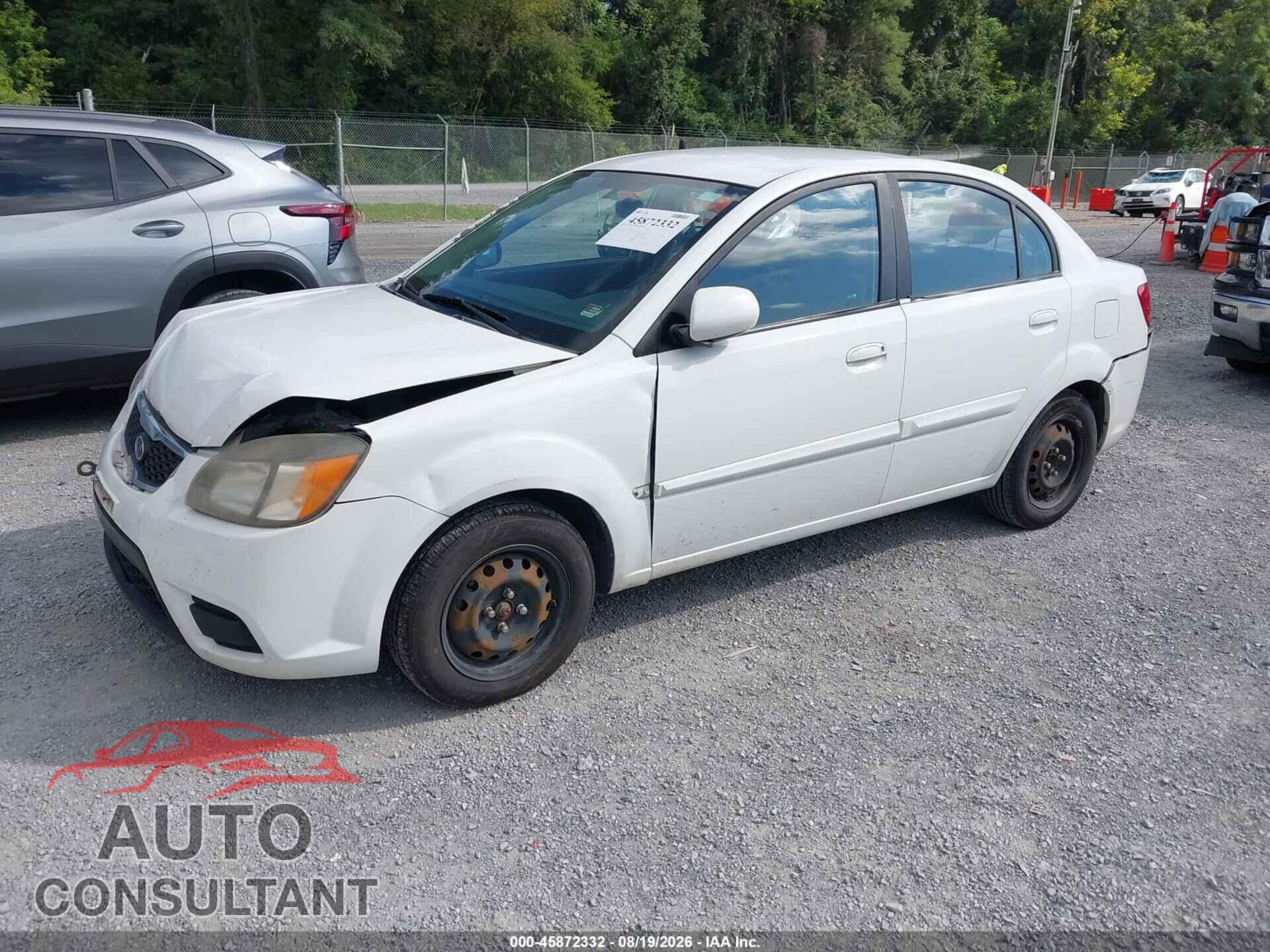 KIA RIO 2011 - KNADH4A39B6709047