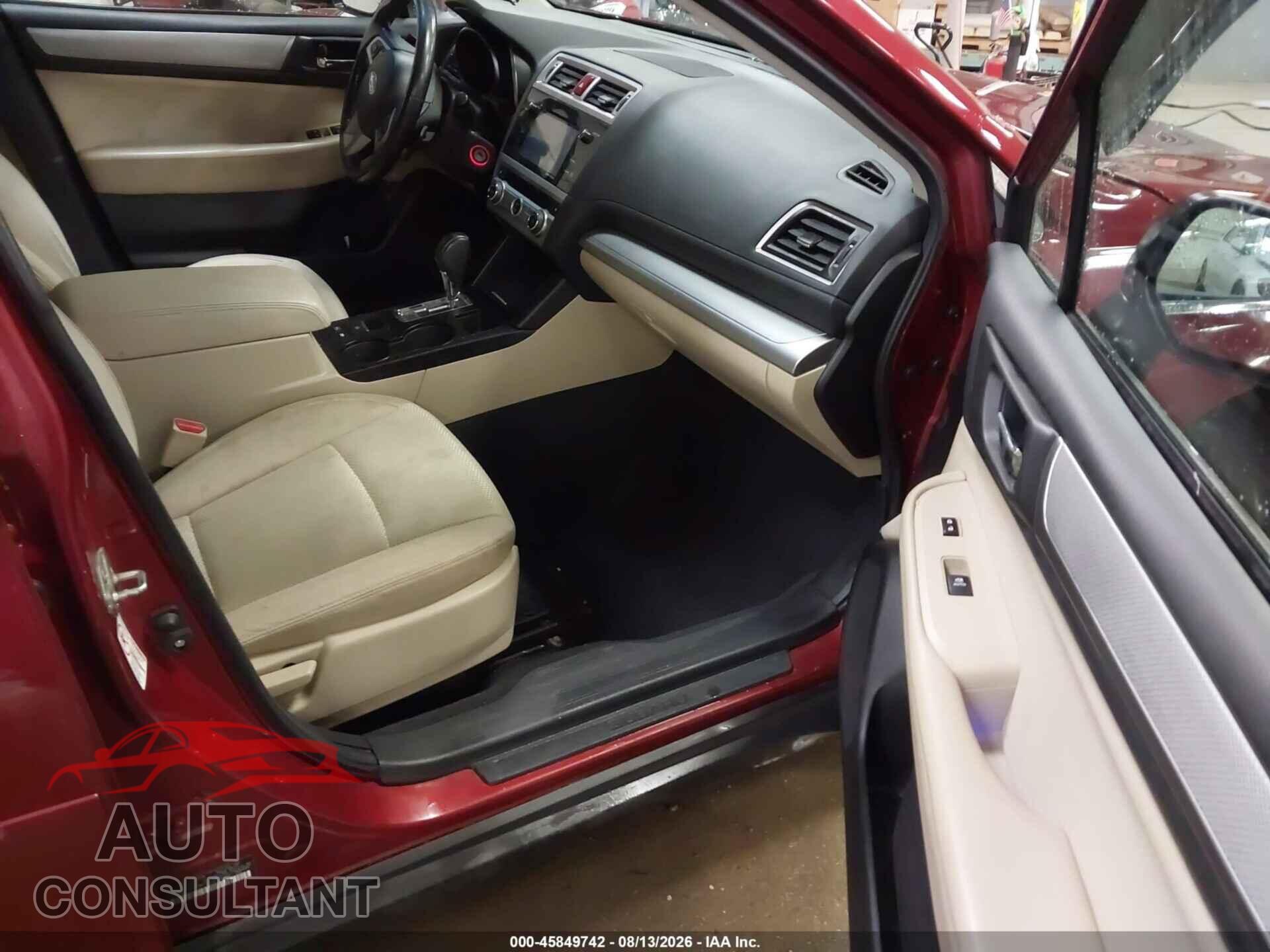 SUBARU OUTBACK 2016 - 4S4BSACC2G3325106