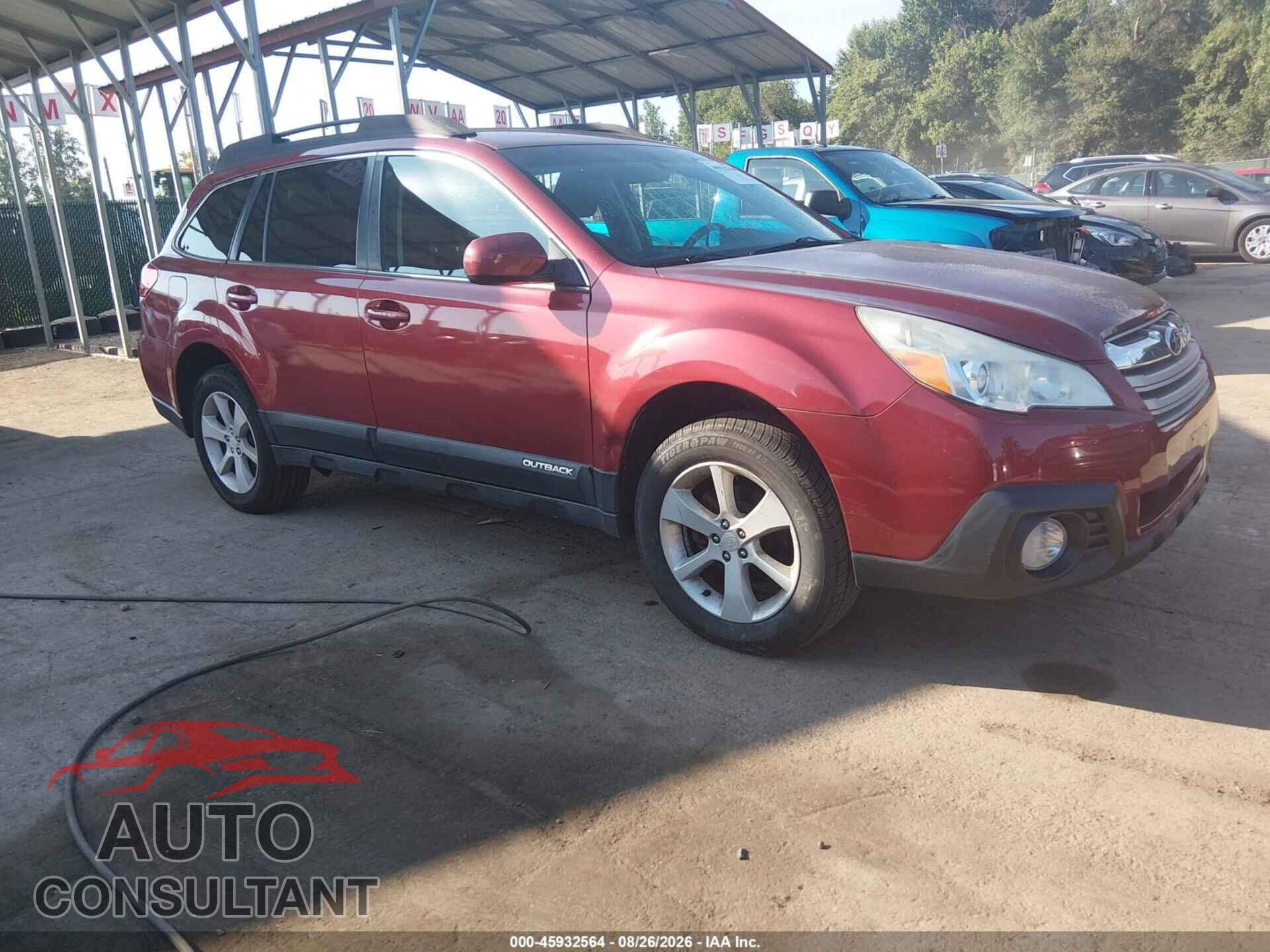 SUBARU OUTBACK 2014 - 4S4BRBCC4E3306507
