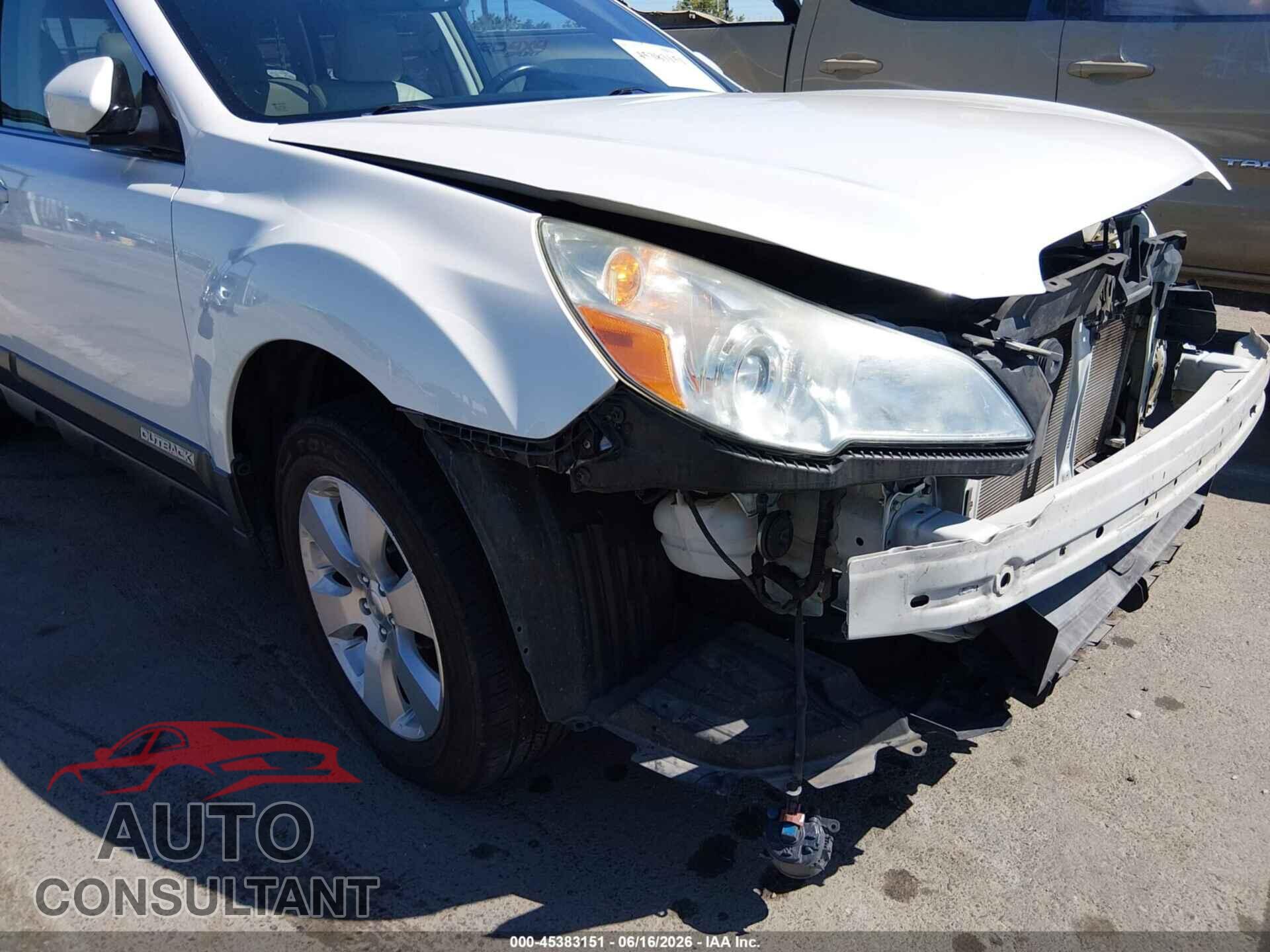 SUBARU OUTBACK 2011 - 4S4BRDKC6B2377819