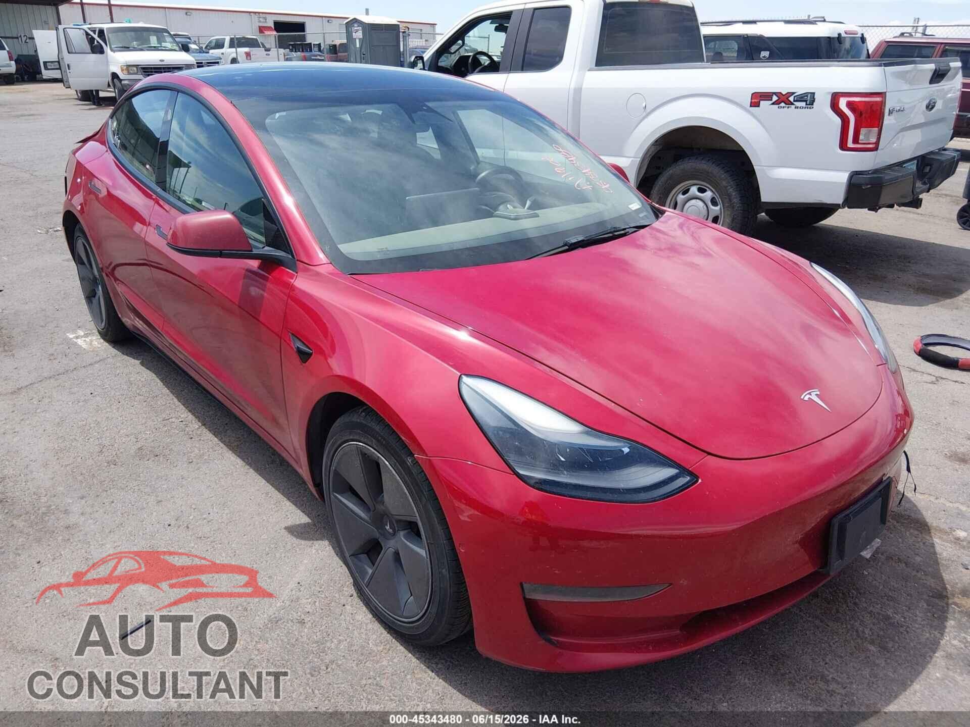 TESLA MODEL 3 2022 - 5YJ3E1EA2NF190656