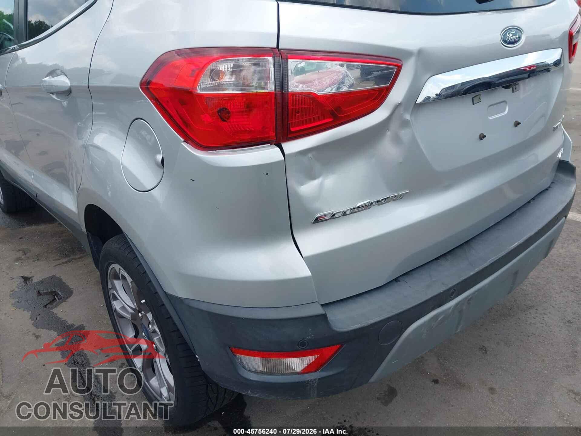 FORD ECOSPORT 2020 - MAJ6S3KL8LC334864
