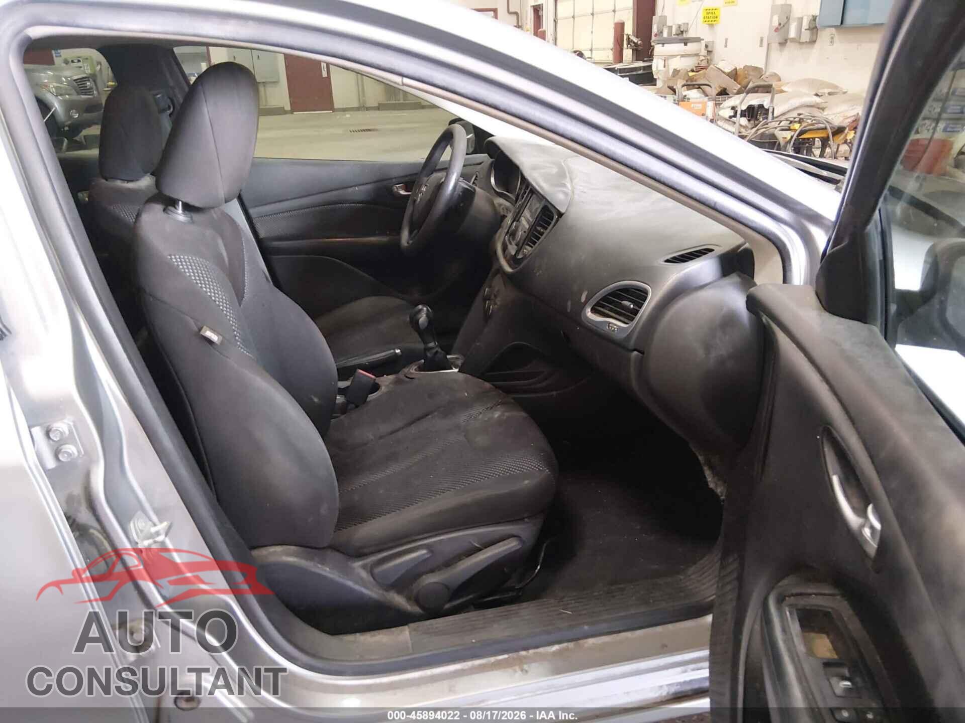 DODGE DART 2016 - 1C3CDFAA4GD584728