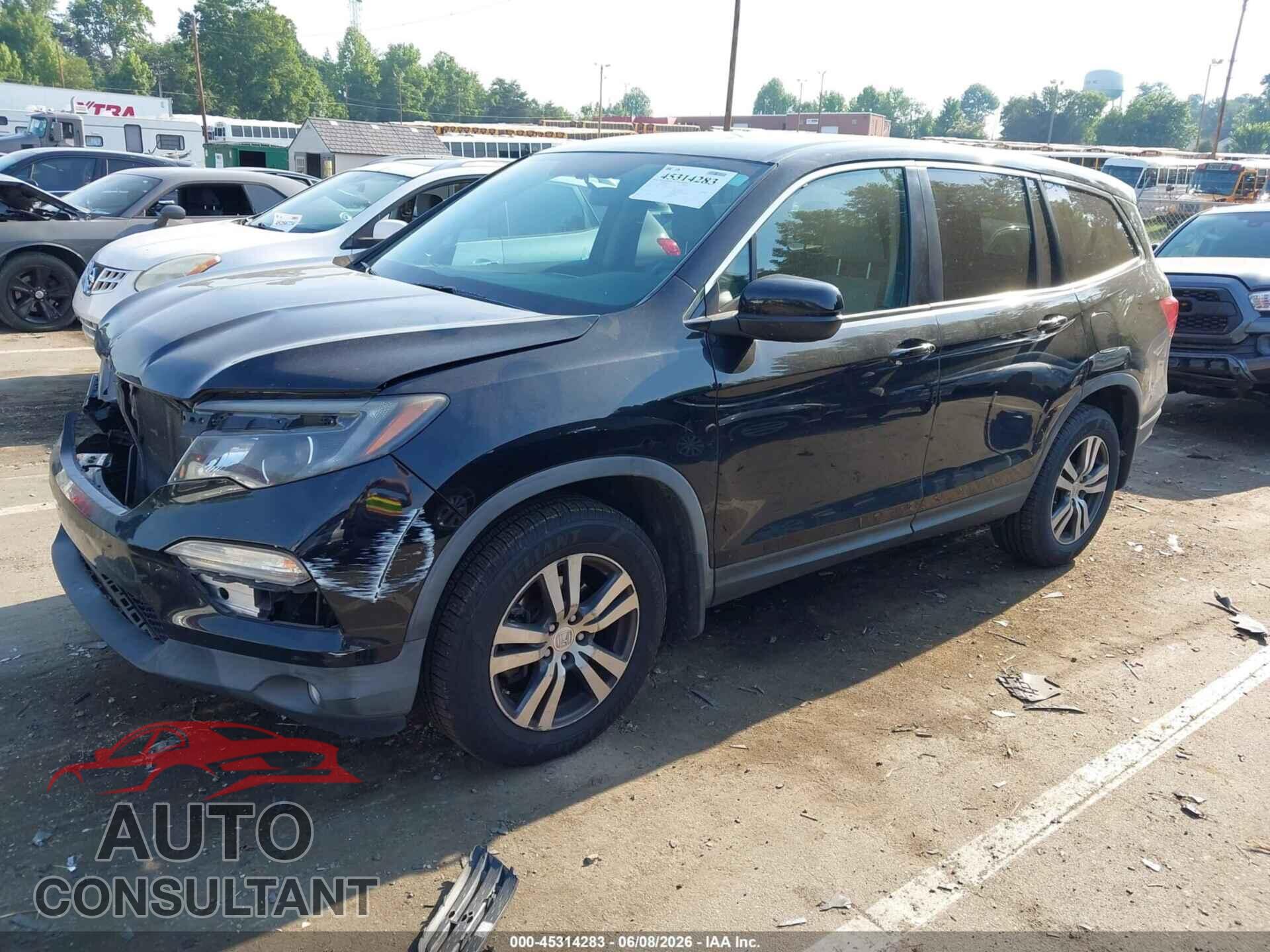 HONDA PILOT 2017 - 5FNYF5H36HB002040