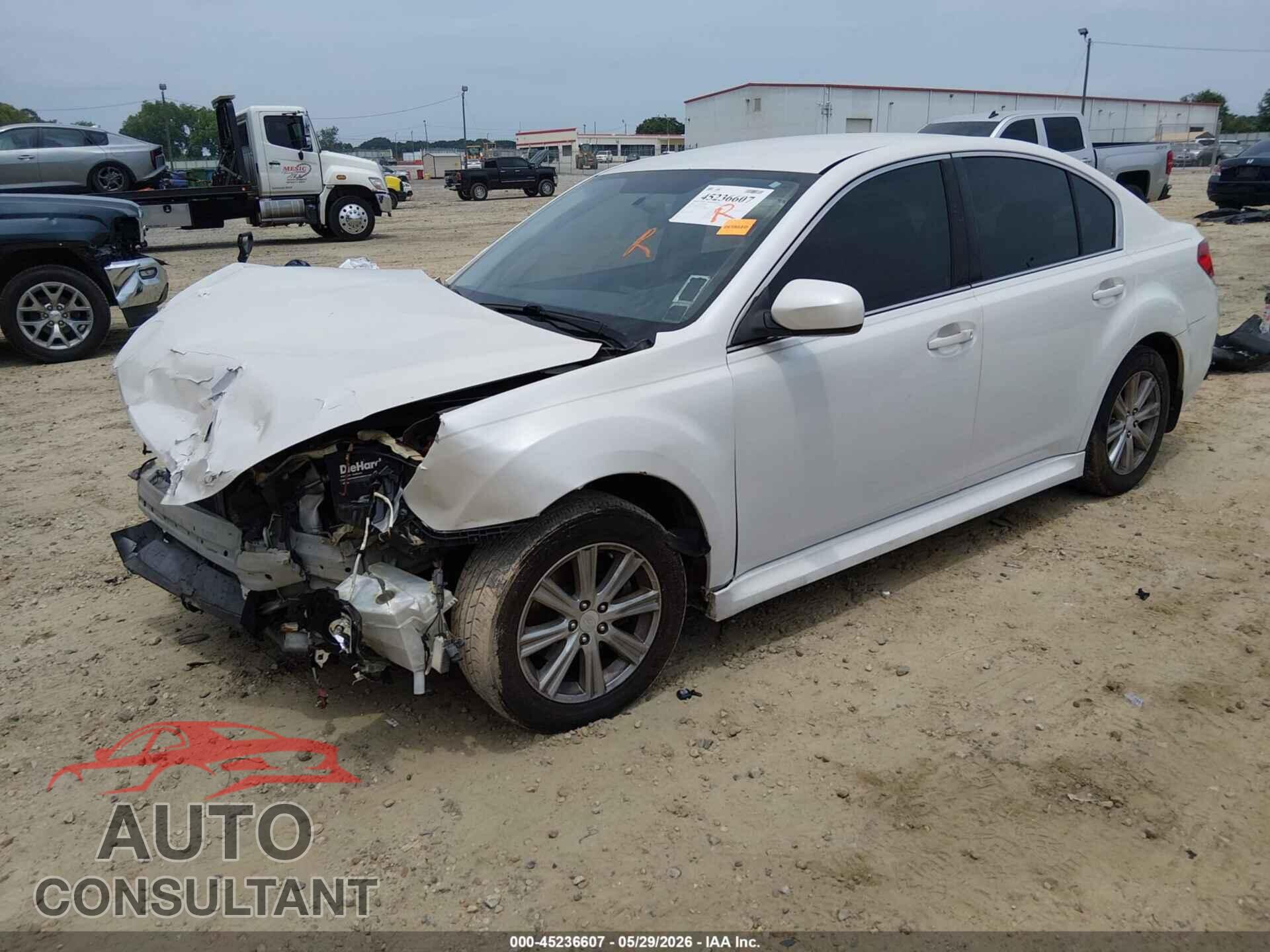 SUBARU LEGACY 2012 - 4S3BMBA62C3036030
