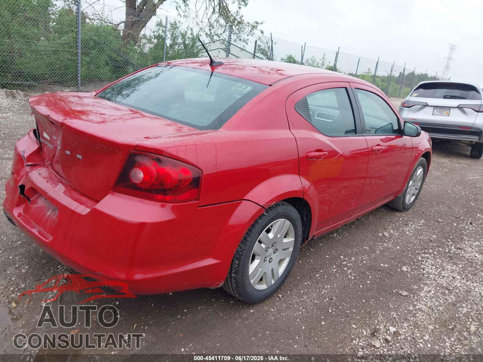 DODGE AVENGER 2013 - 1C3CDZAB2DN530344