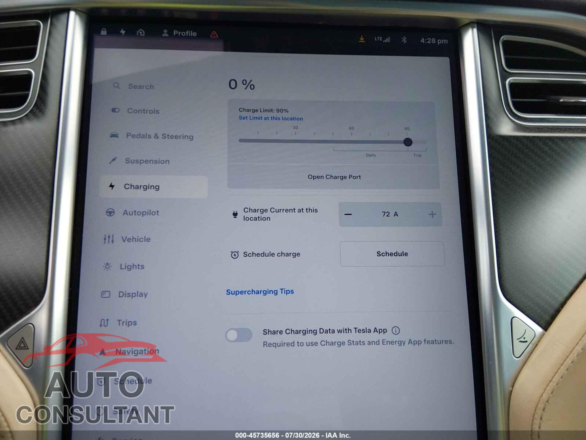 TESLA MODEL S 2016 - 5YJSA1E43GF140255