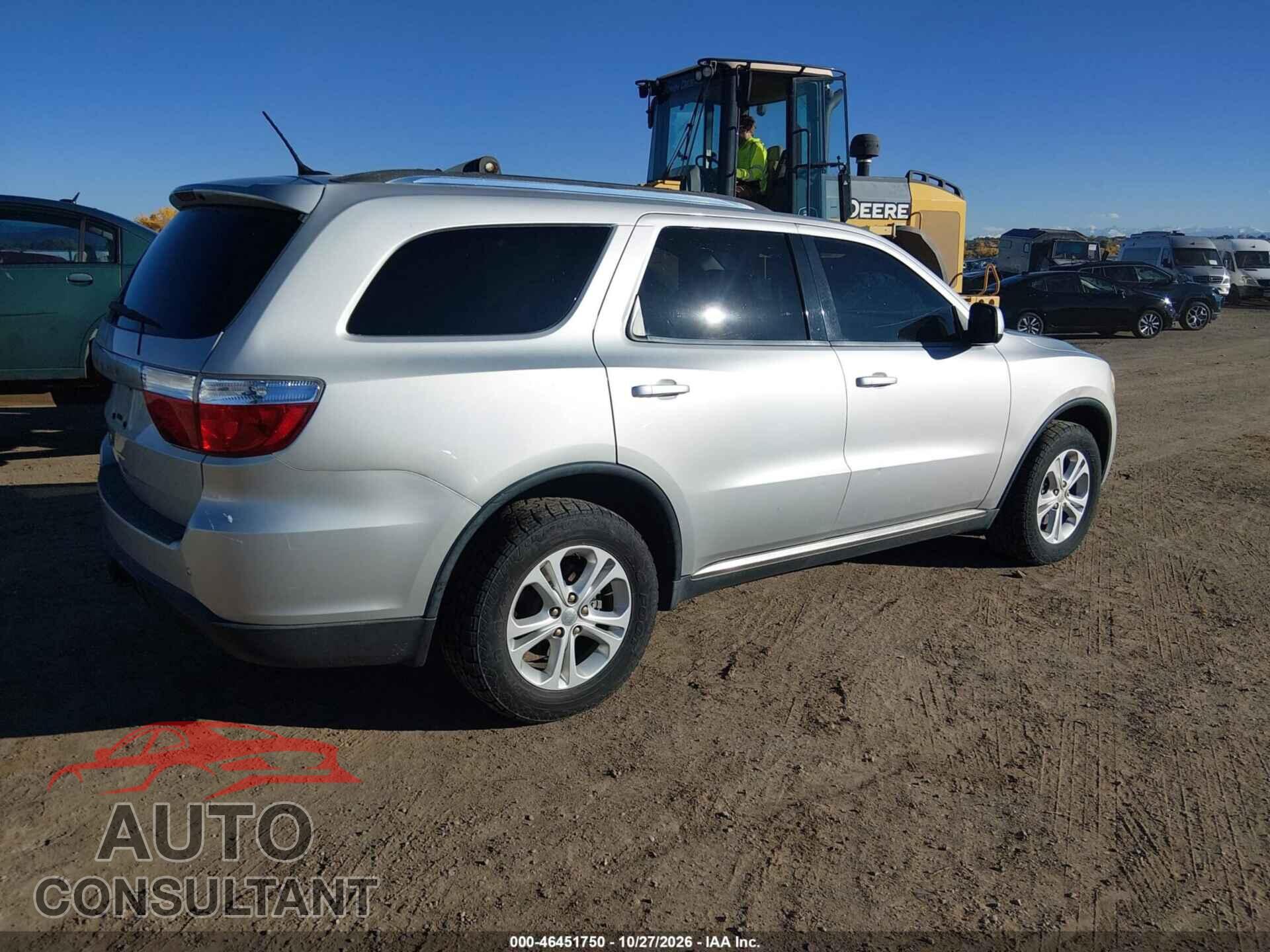 DODGE DURANGO 2012 - 1C4RDJAG8CC212855