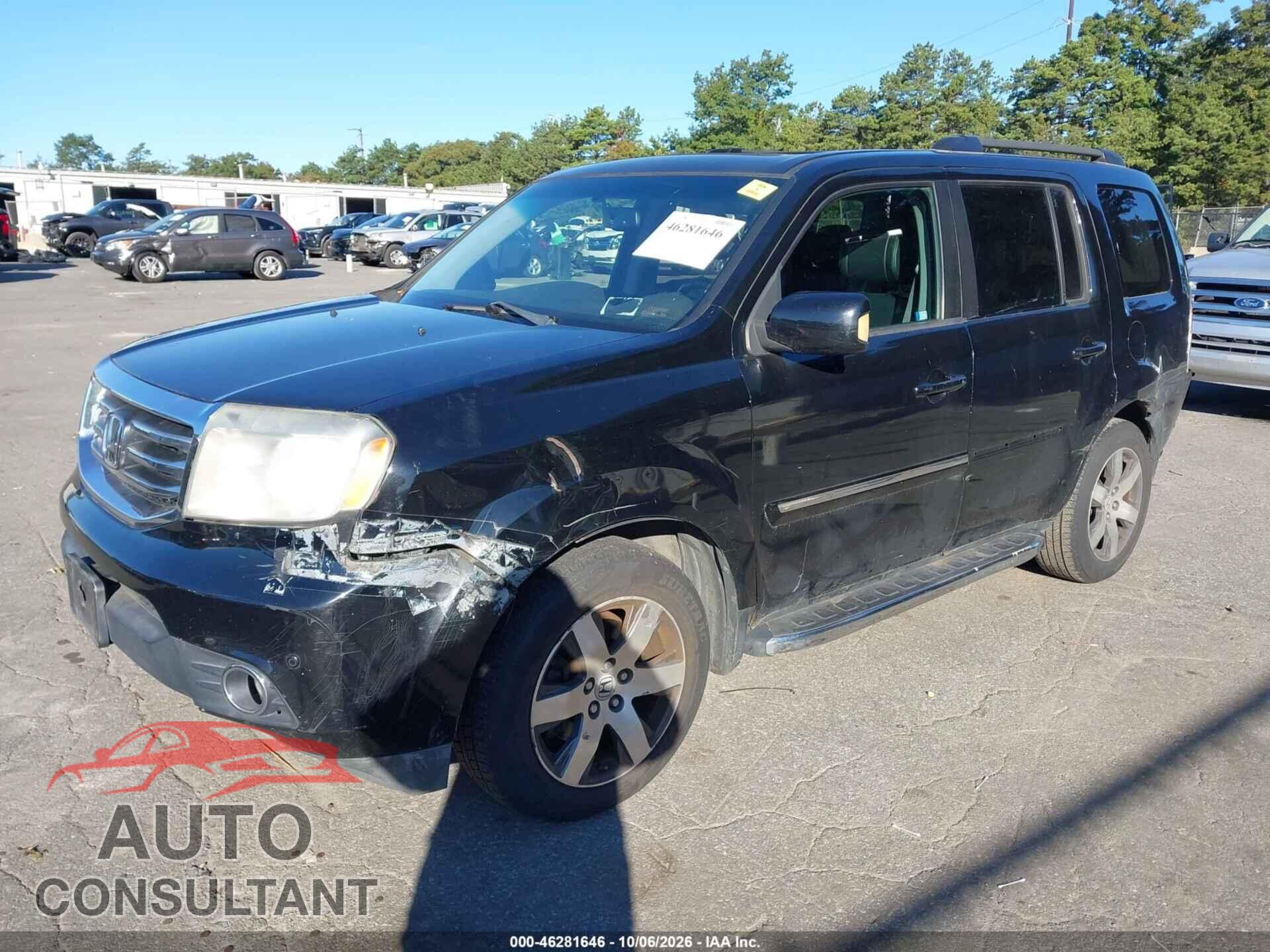 HONDA PILOT 2013 - 5FNYF4H90DB026701