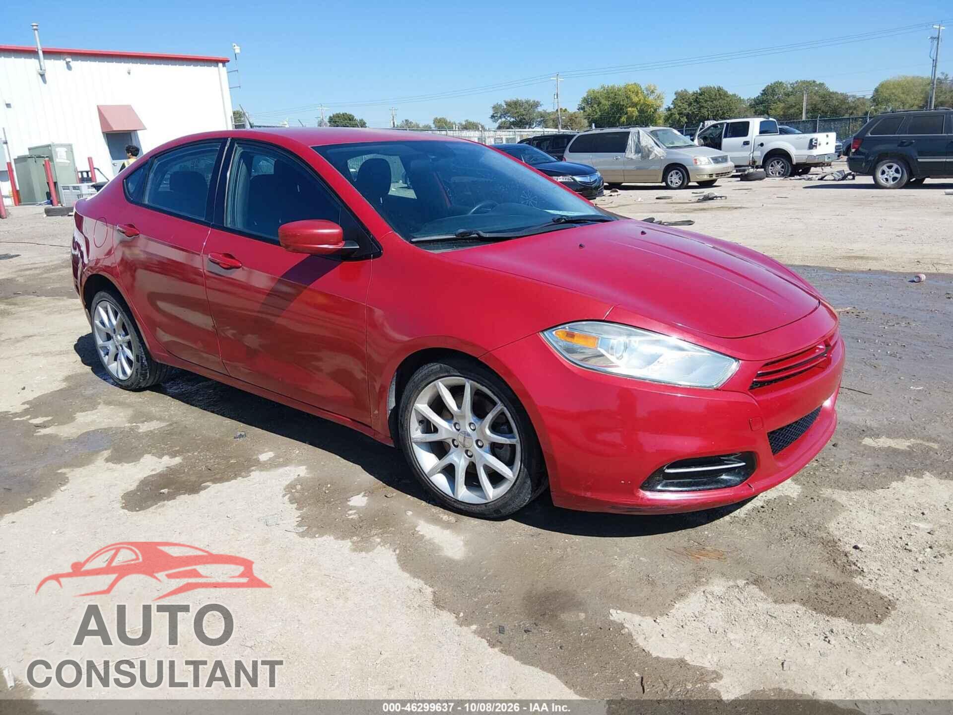 DODGE DART 2013 - 1C3CDFBA4DD211277