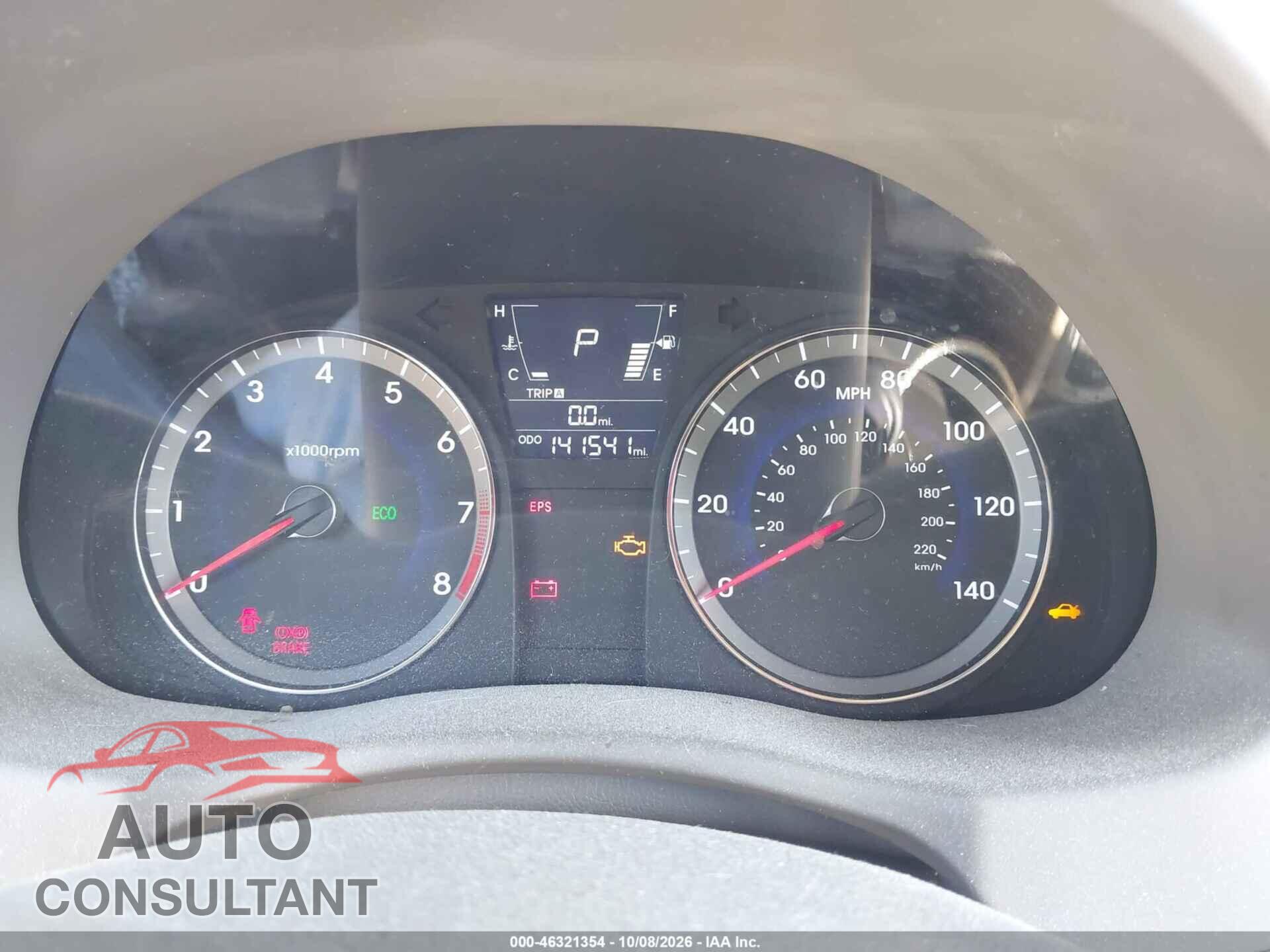 HYUNDAI ACCENT 2012 - KMHCU4AE5CU035922