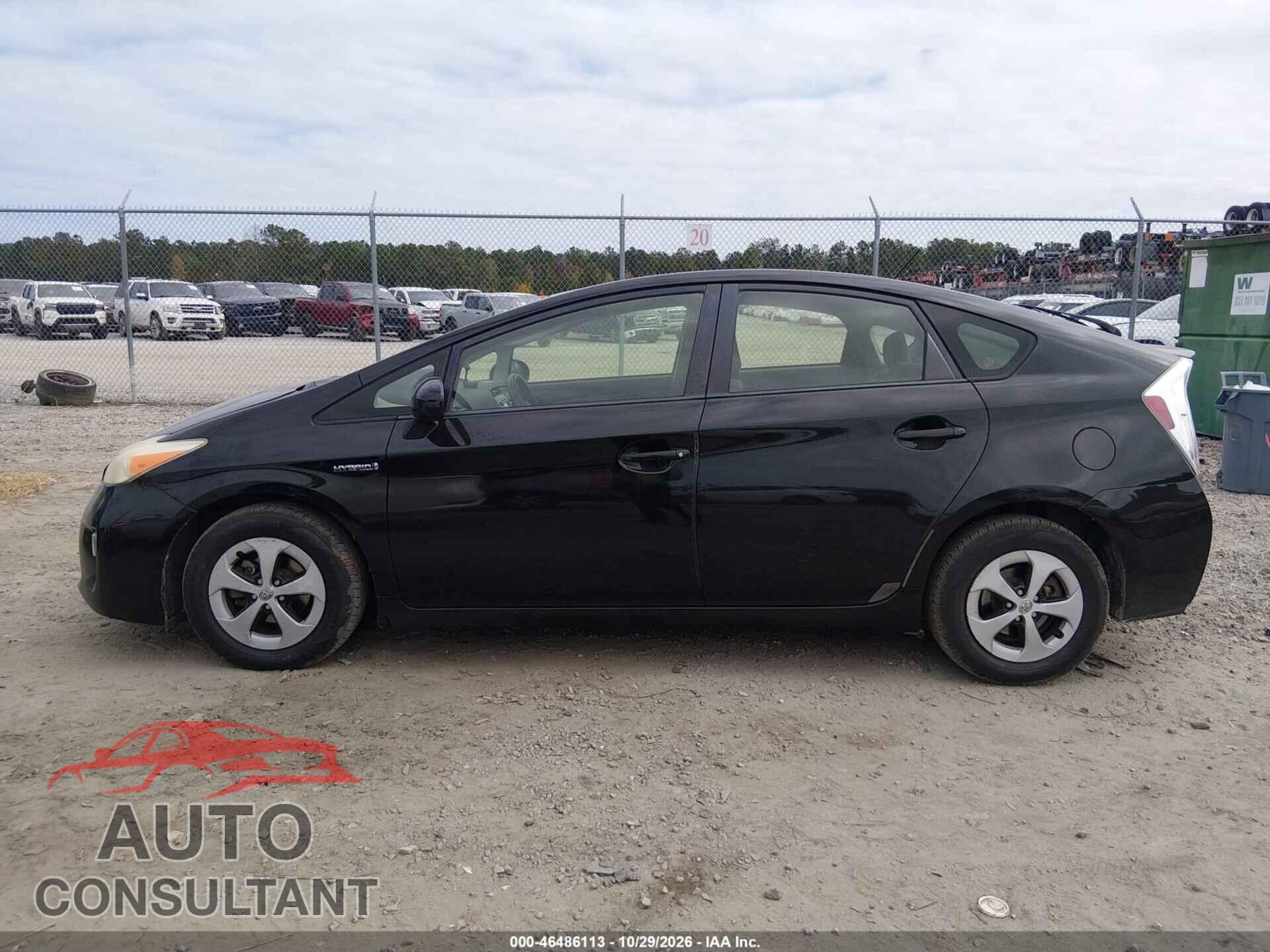 TOYOTA PRIUS 2013 - JTDKN3DU3D1692456