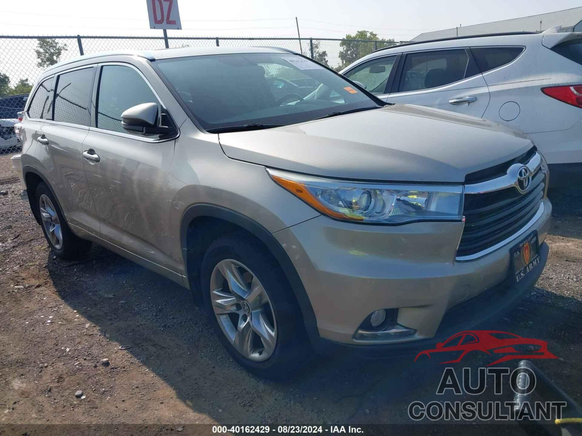 TOYOTA HIGHLANDER 2016 - 5TDDKRFH2GS249730