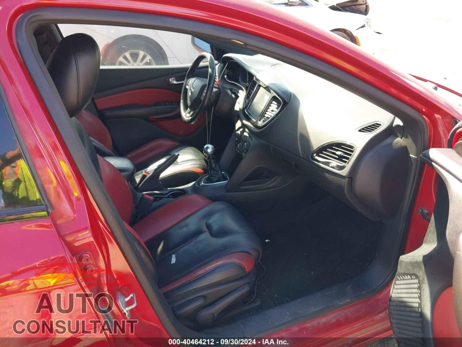 DODGE DART 2013 - 1C3CDFCB0DD325722