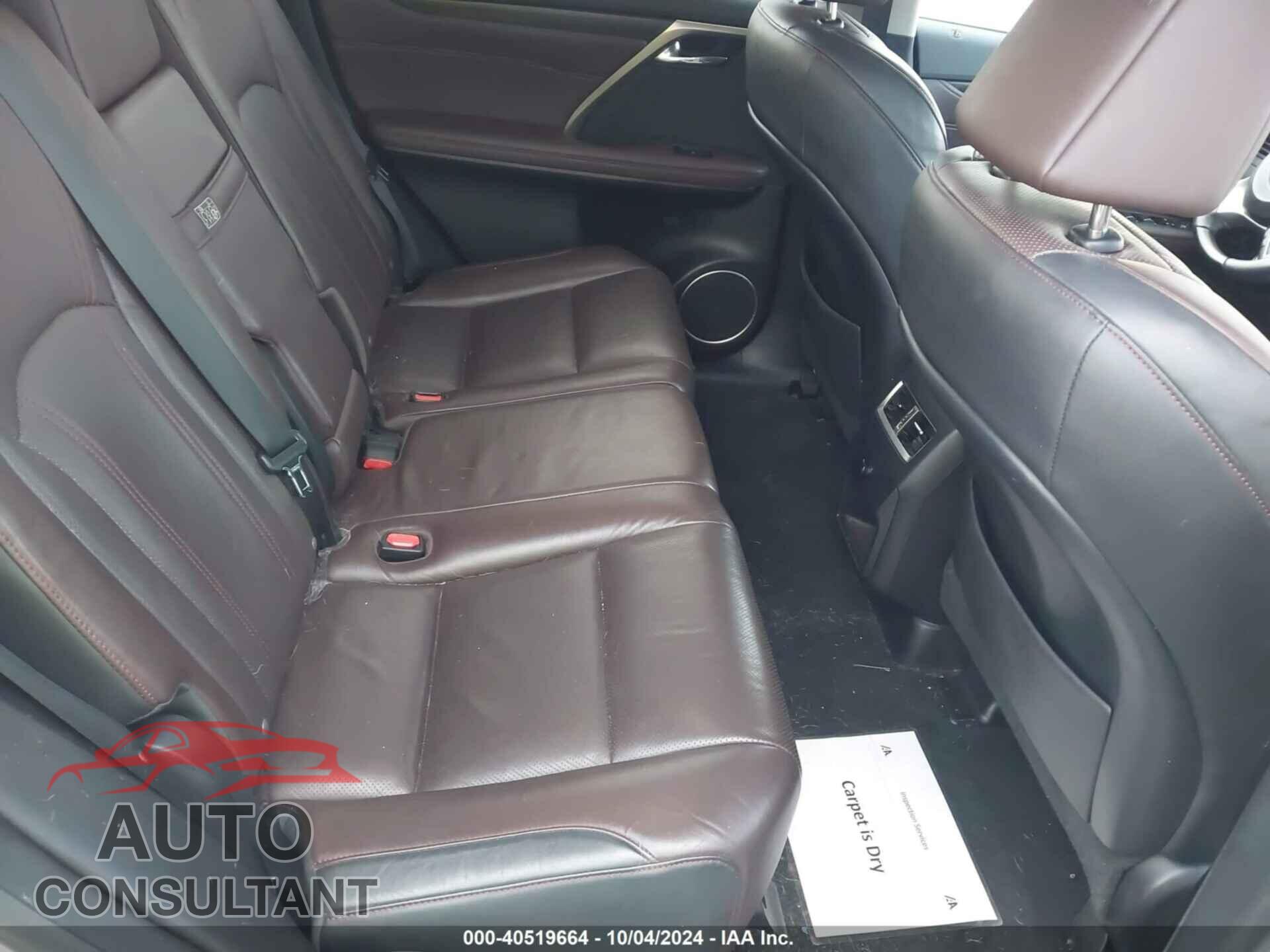 LEXUS RX 2017 - 2T2ZZMCA7HC048682