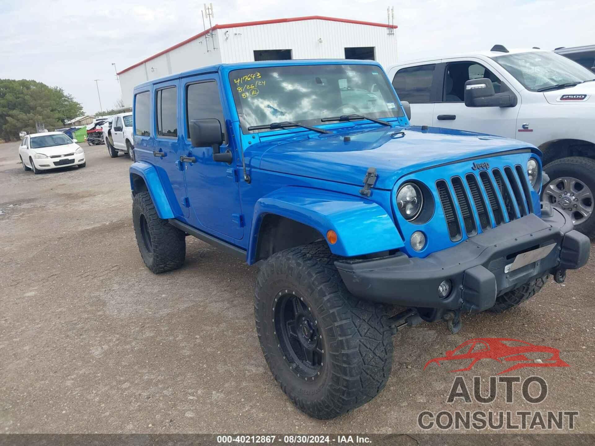 JEEP WRANGLER UNLIMITED 2016 - 1C4BJWEG7GL179001