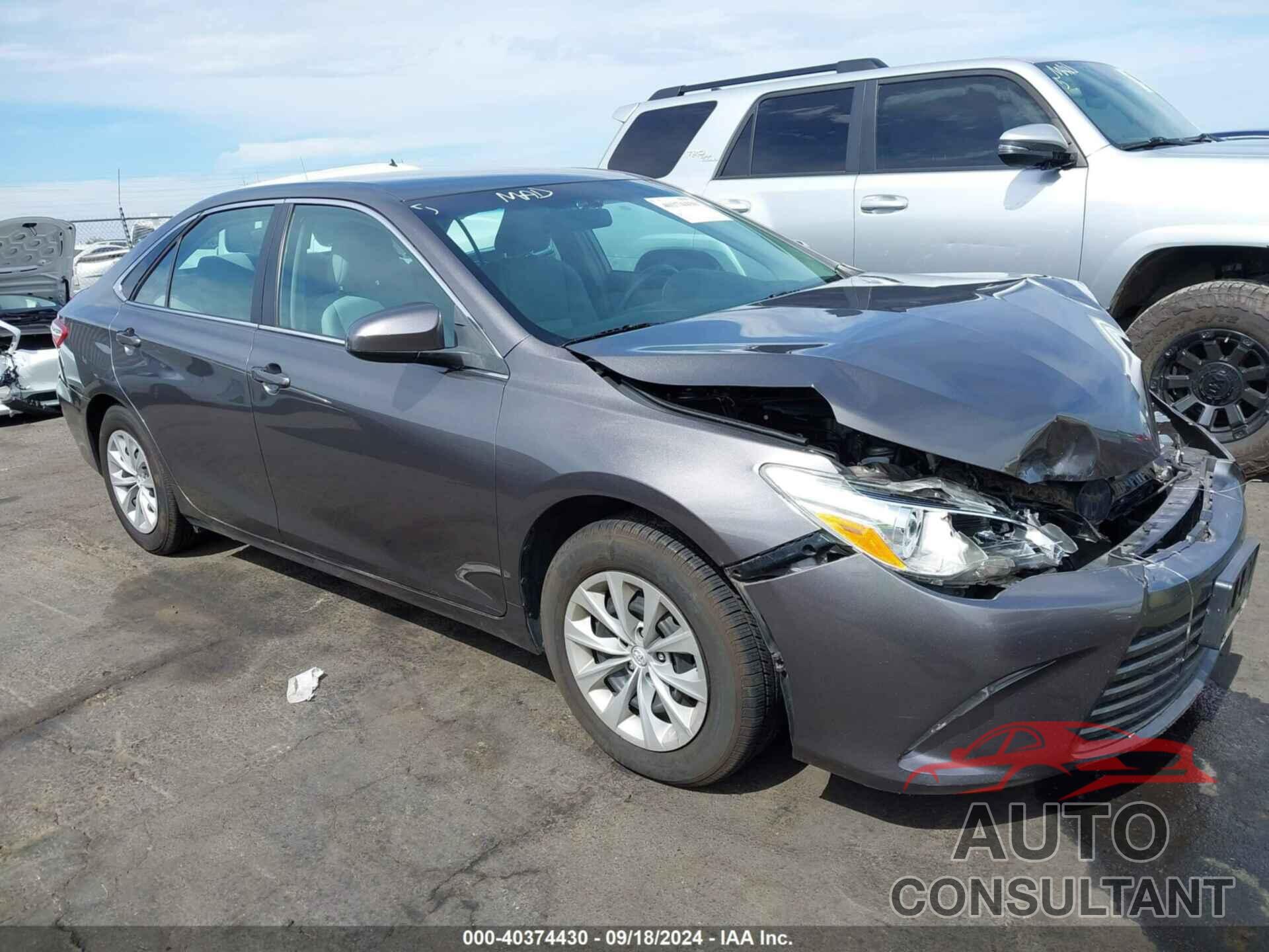 TOYOTA CAMRY 2016 - 4T4BF1FK9GR574798