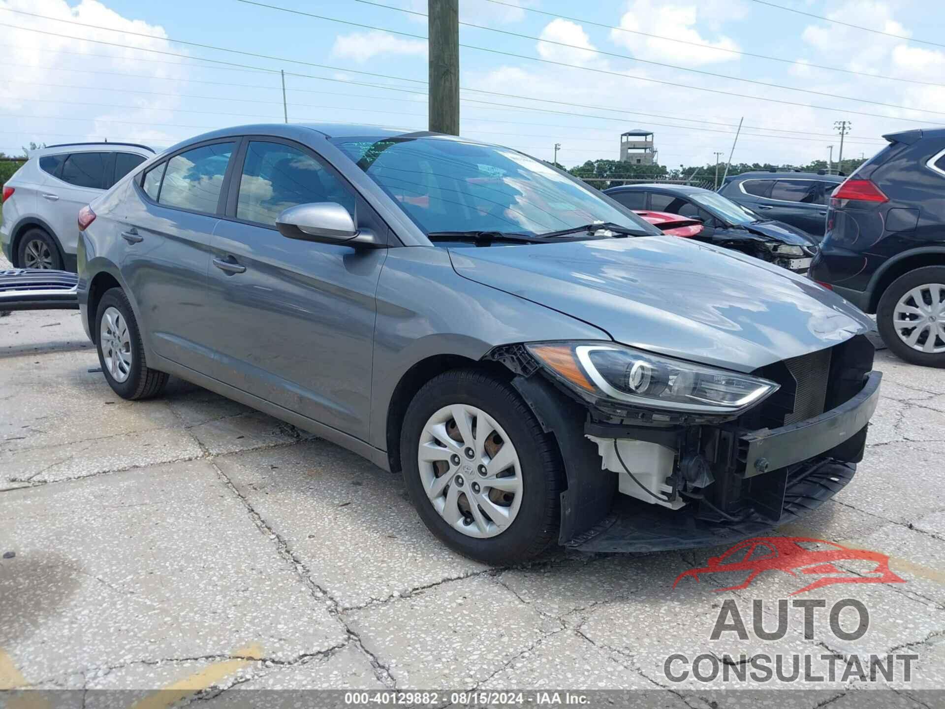 HYUNDAI ELANTRA 2017 - KMHD74LF5HU363396