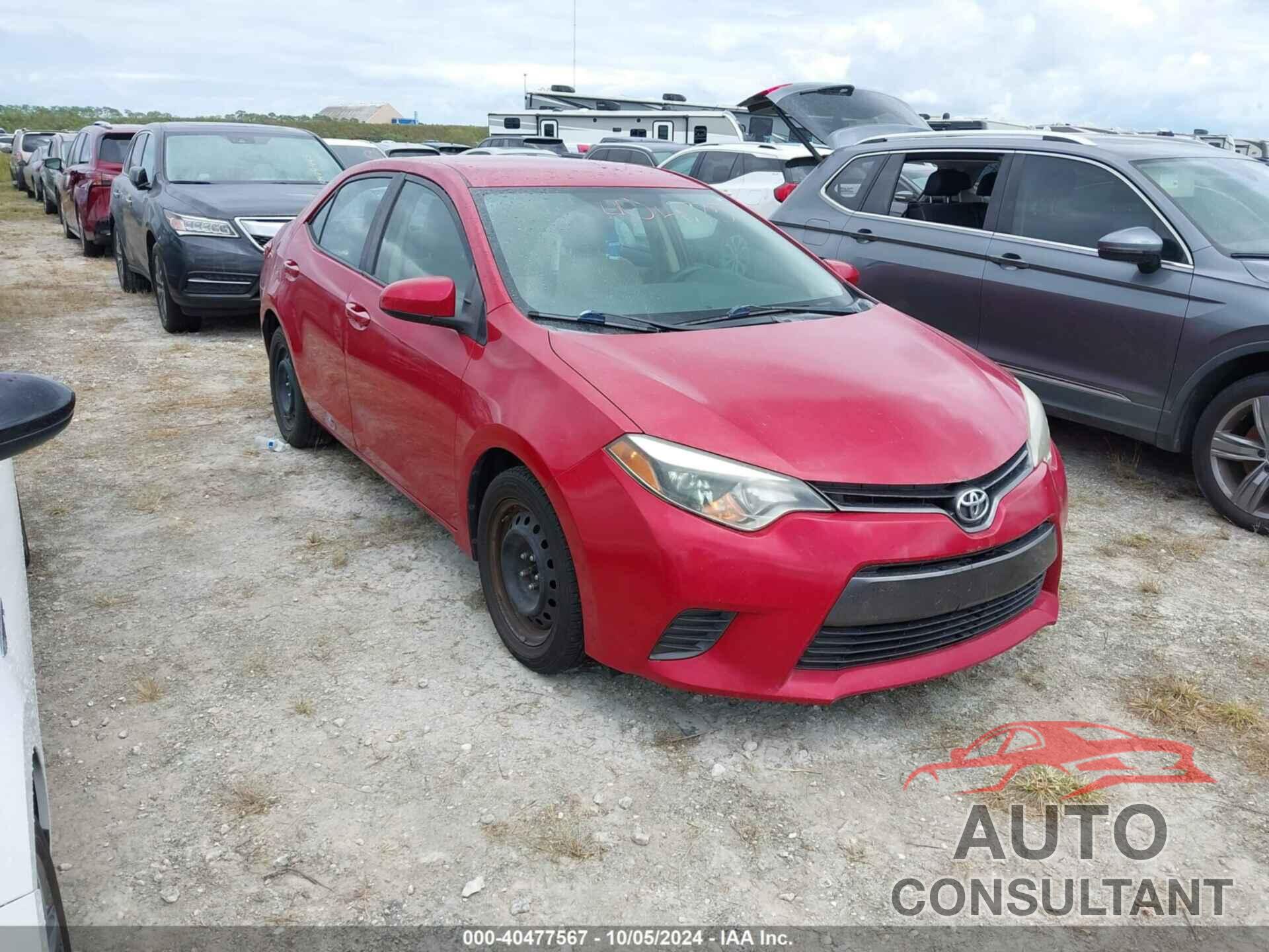 TOYOTA COROLLA 2016 - 2T1BURHE7GC597942