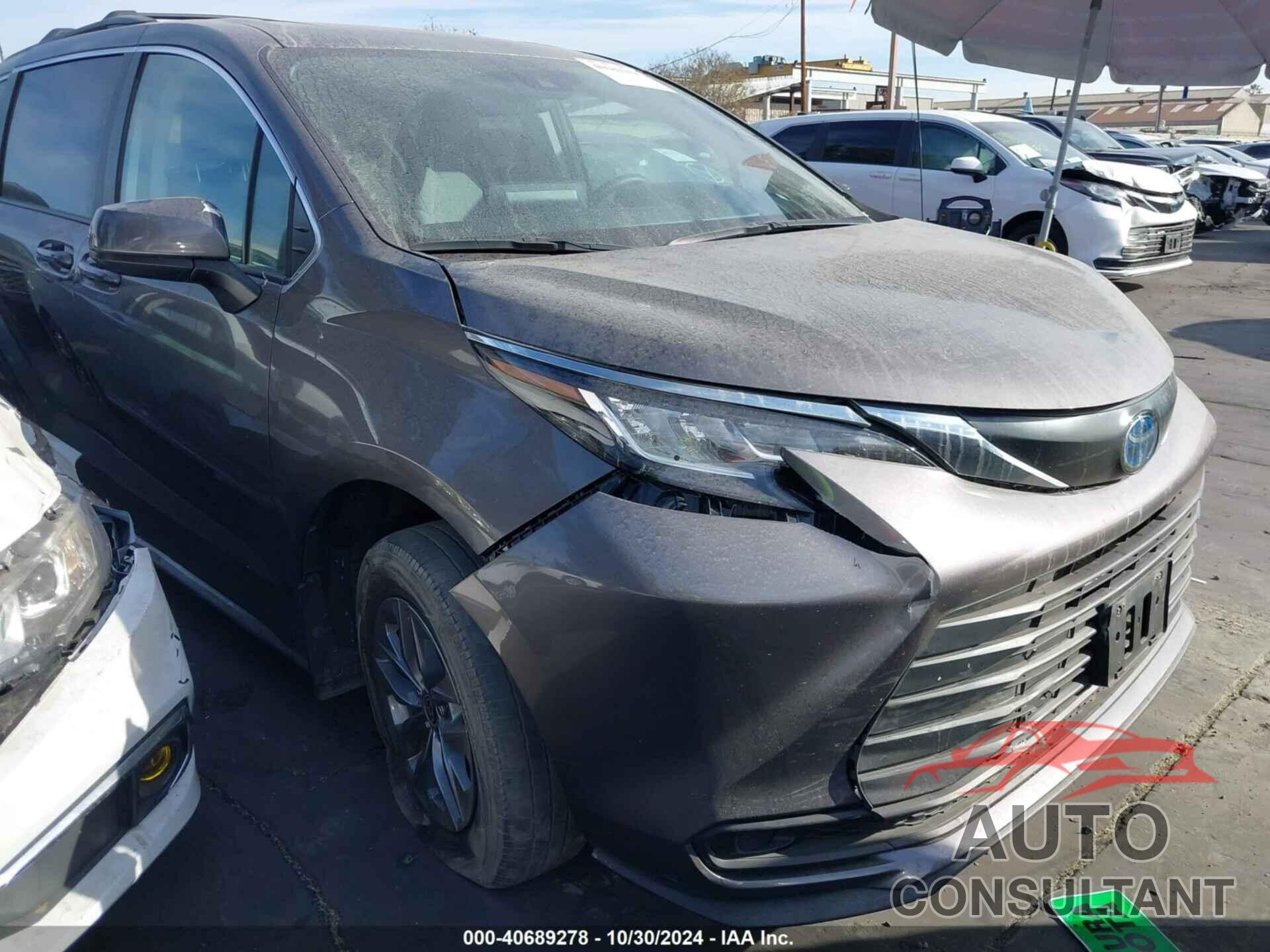 TOYOTA SIENNA 2022 - 5TDBRKEC4NS133037