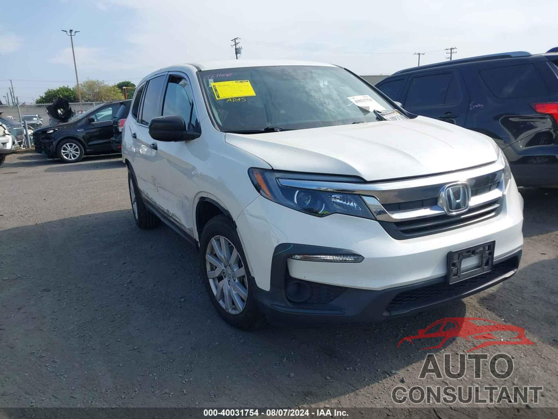 HONDA PILOT 2019 - 5FNYF5H18KB028466