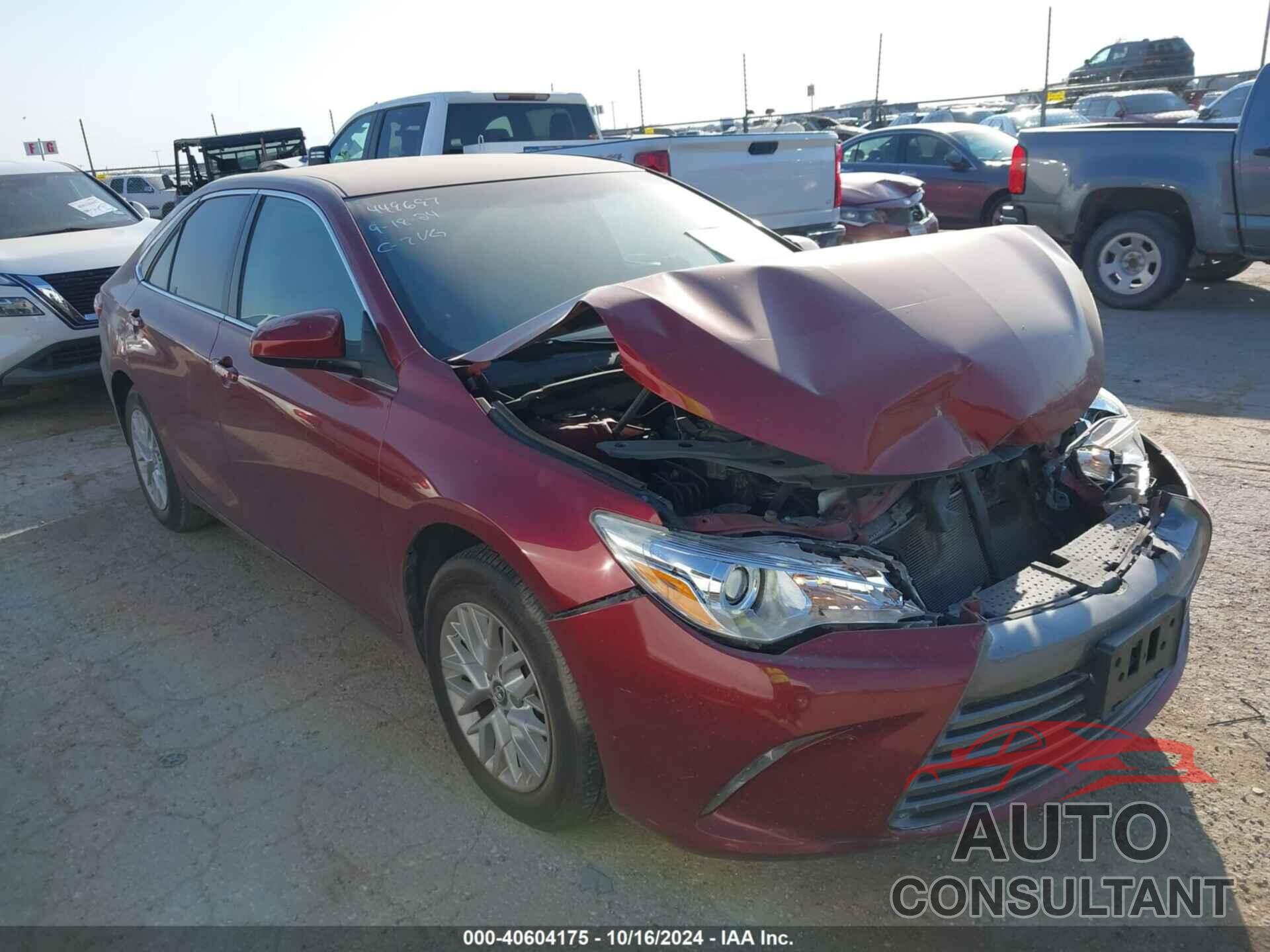 TOYOTA CAMRY 2016 - 4T1BF1FK2GU586012