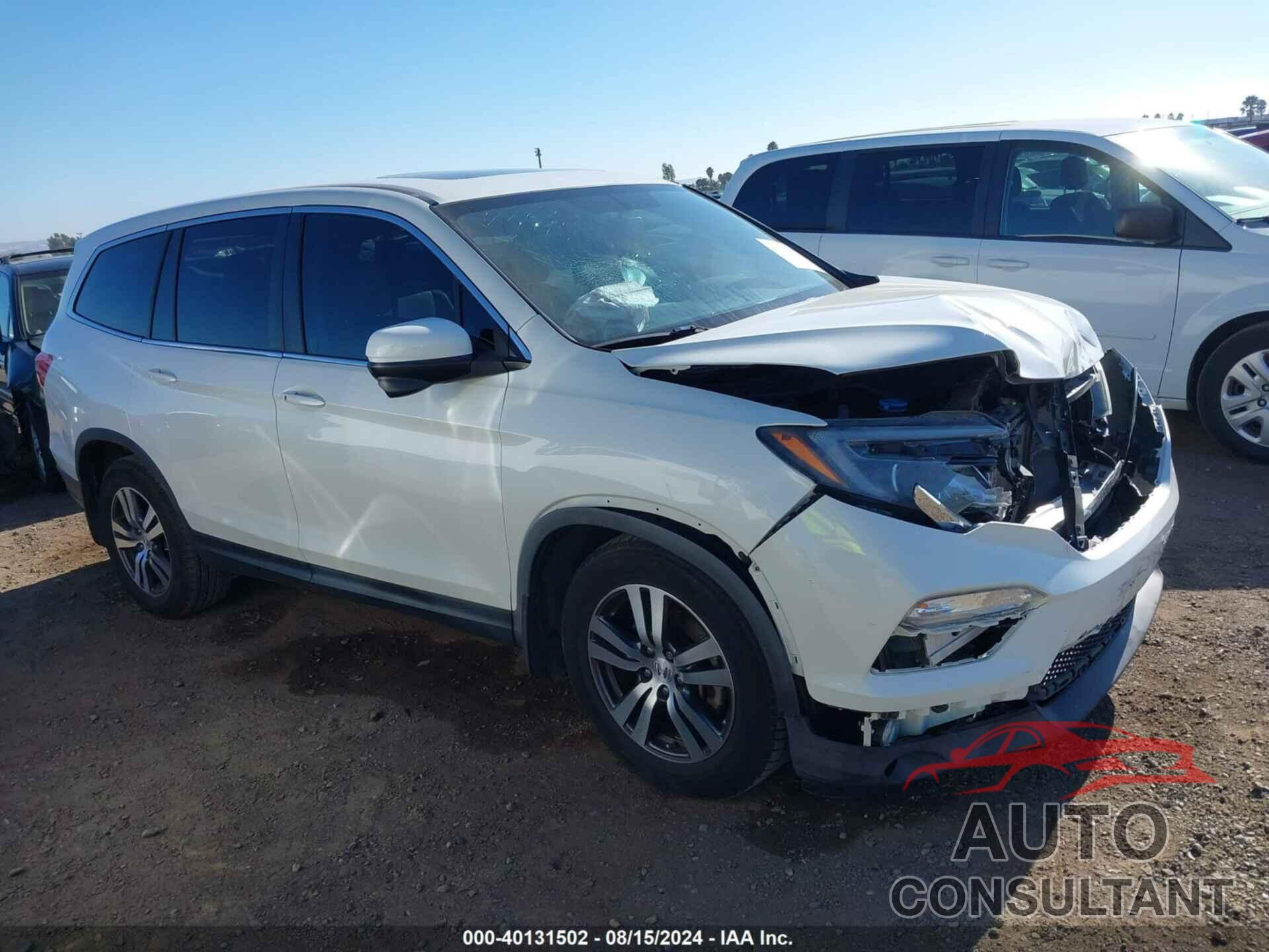 HONDA PILOT 2017 - 5FNYF5H82HB013970