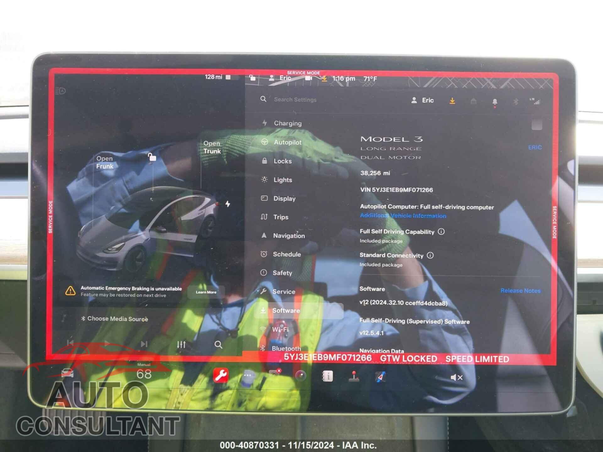 TESLA MODEL 3 2021 - 5YJ3E1EB9MF071266
