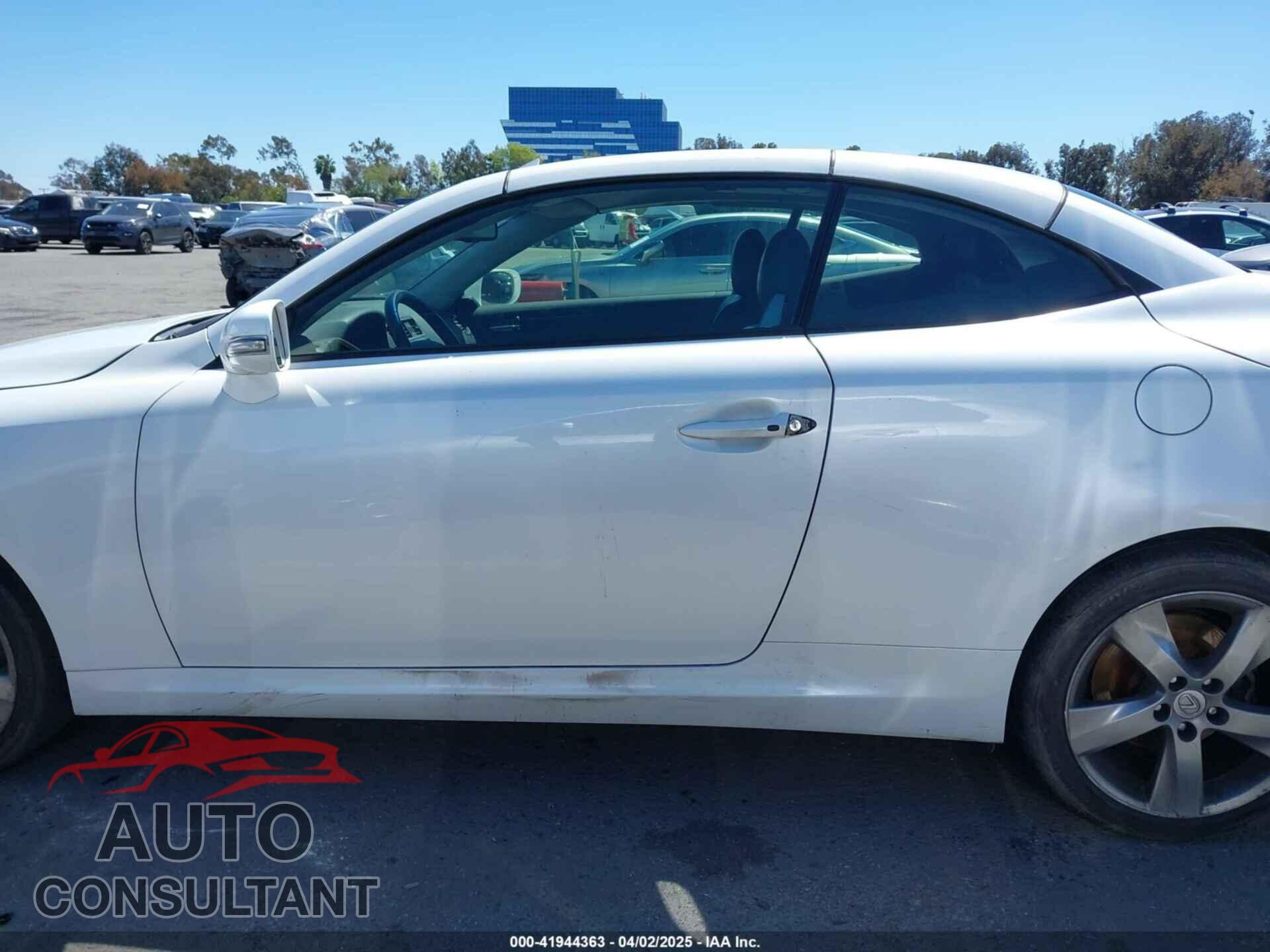 LEXUS IS 250C 2012 - JTHFF2C24C2522011