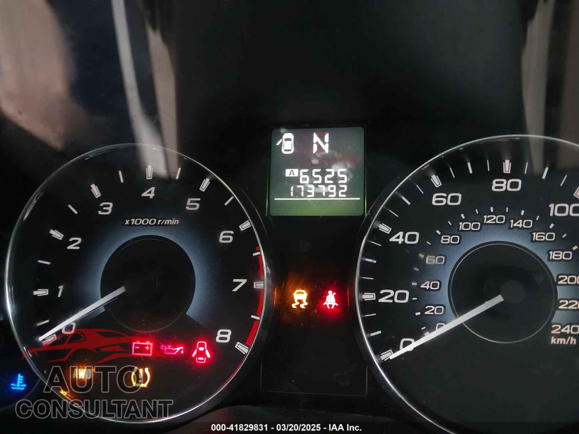 SUBARU LEGACY 2010 - 4S3BMBC65A3236264