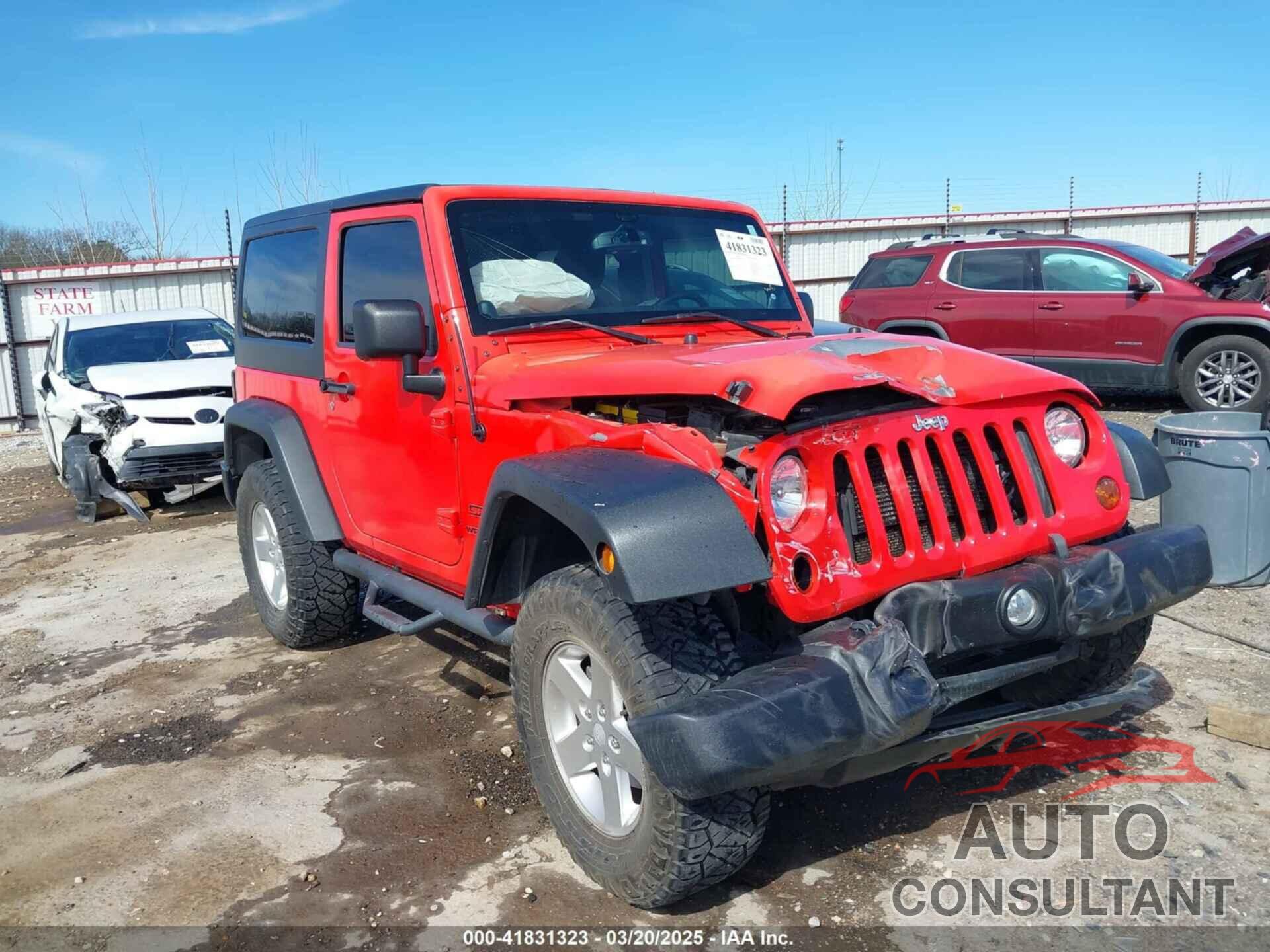 JEEP WRANGLER 2013 - 1C4AJWAG2DL682044