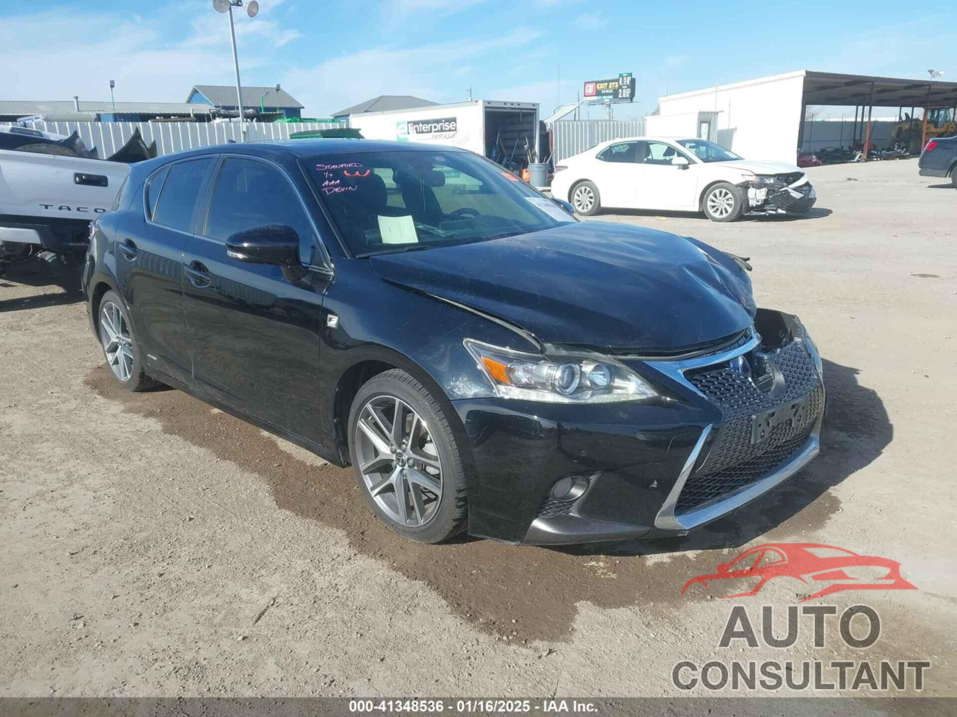 LEXUS CT 200H 2017 - JTHKD5BH0H2294995