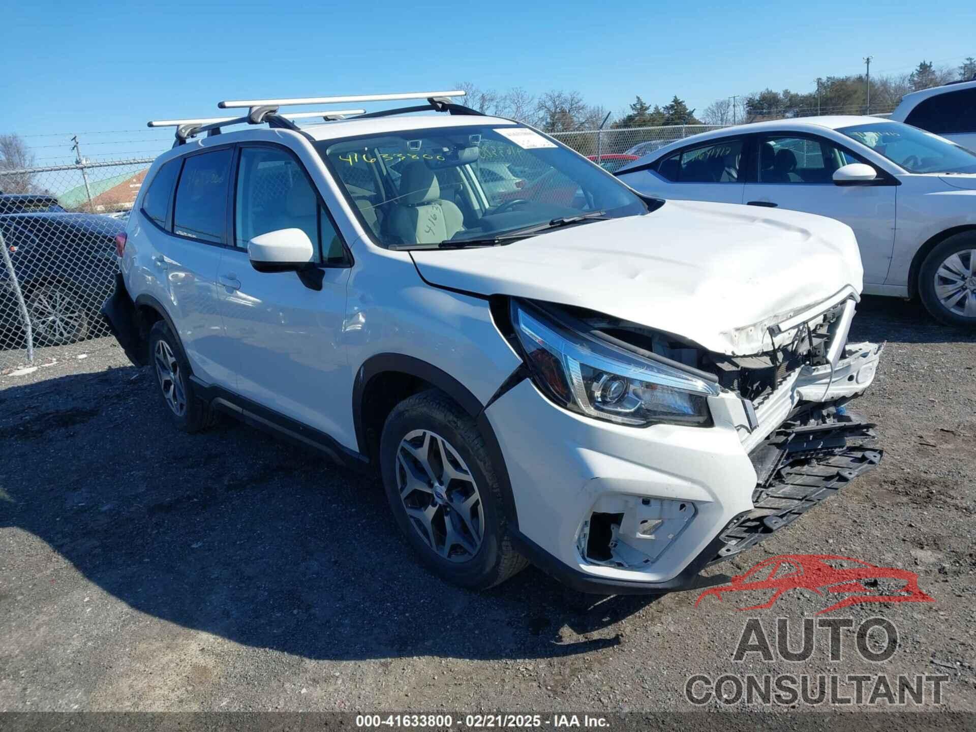 SUBARU FORESTER 2019 - JF2SKAEC5KH509471