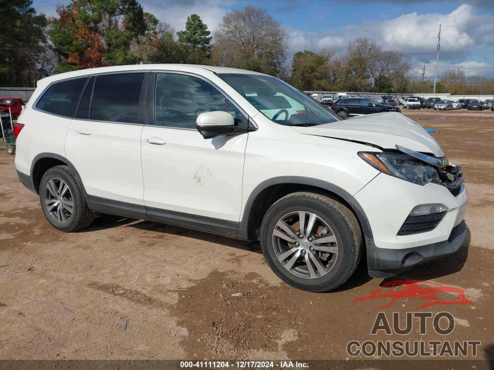 HONDA PILOT 2017 - 5FNYF5H58HB001487