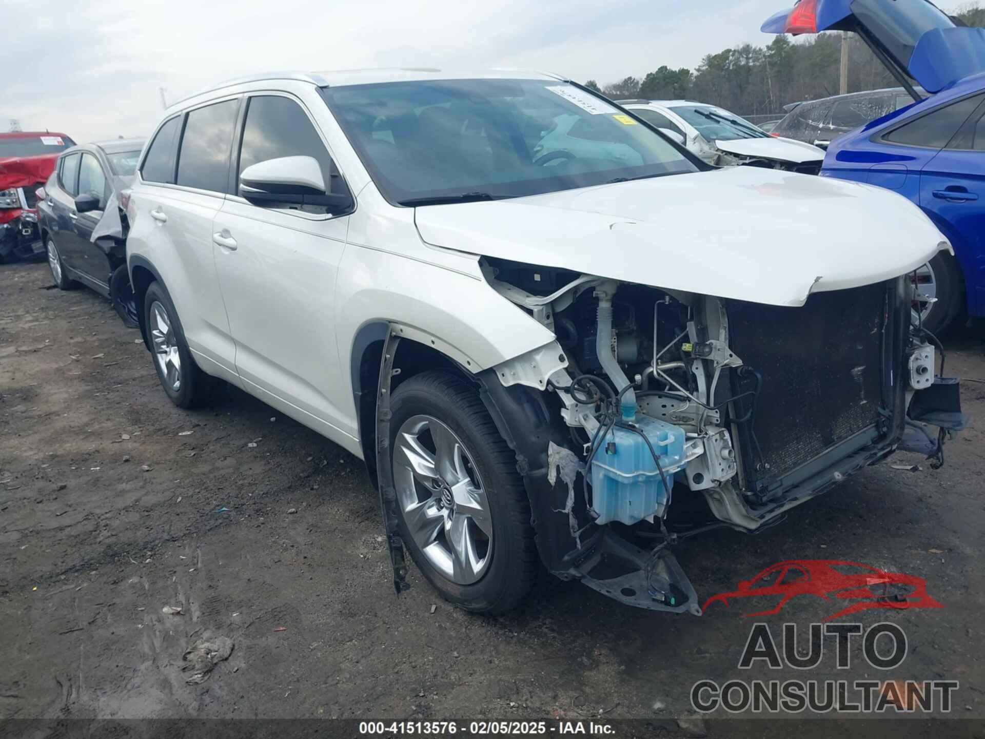 TOYOTA HIGHLANDER 2016 - 5TDYKRFH6GS129026