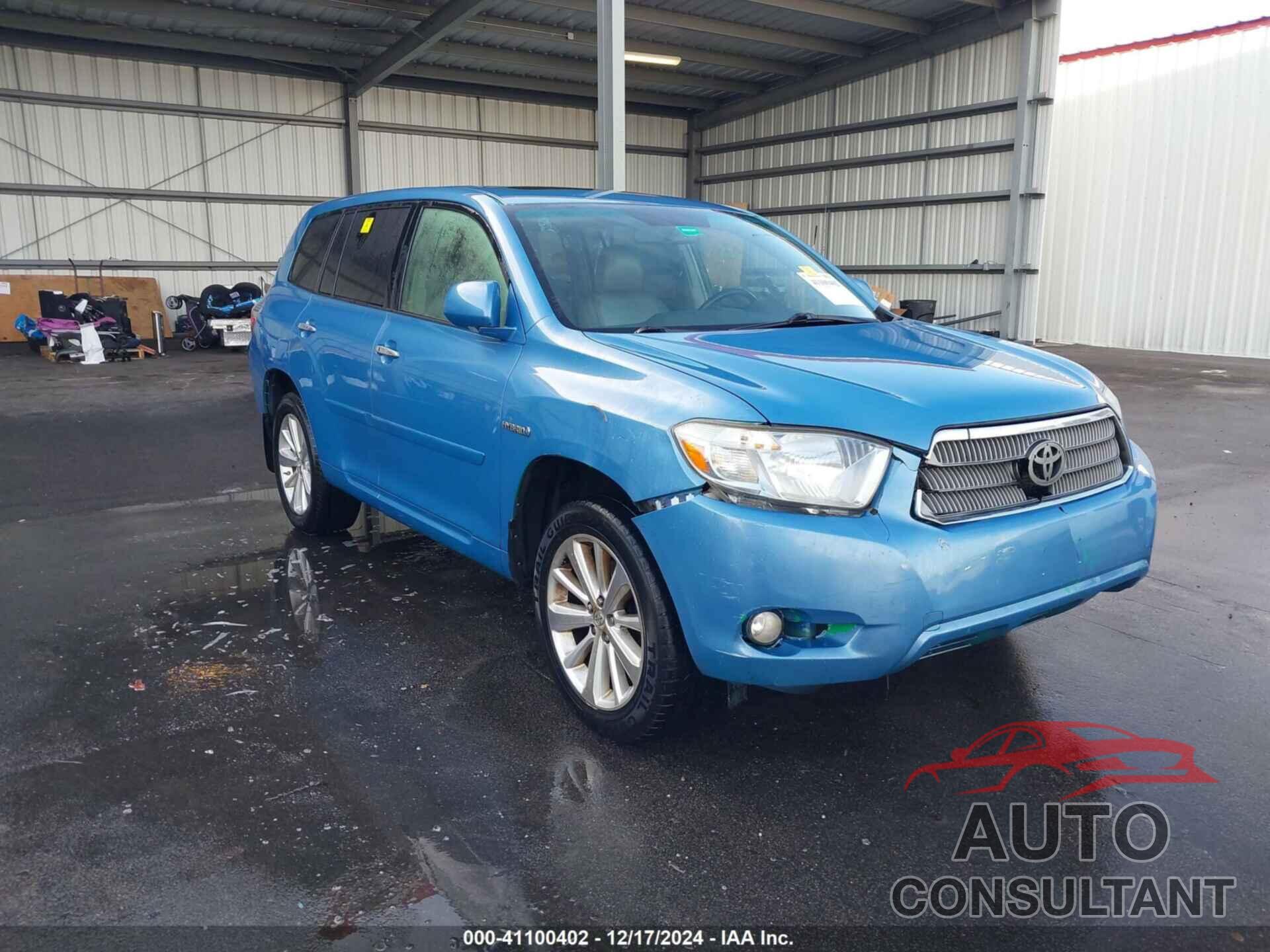 TOYOTA HIGHLANDER HYBRID 2010 - JTEJW3EH8A2047328