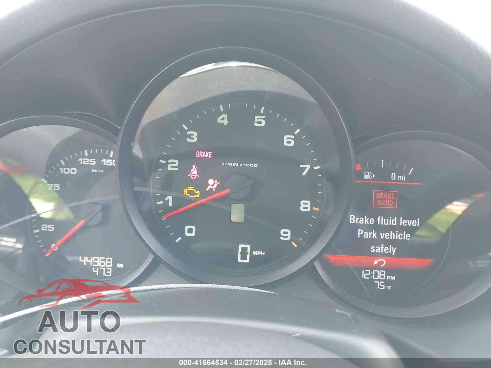 PORSCHE BOXSTER 2013 - WP0CA2A82DS112948