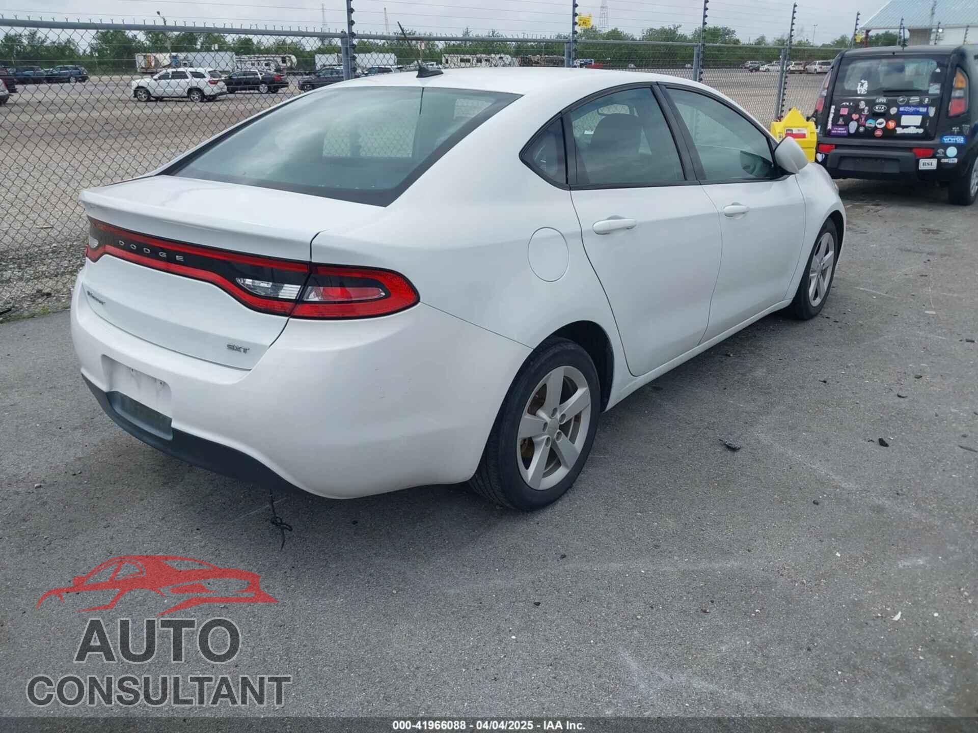 DODGE DART 2015 - 1C3CDFBB3FD221357