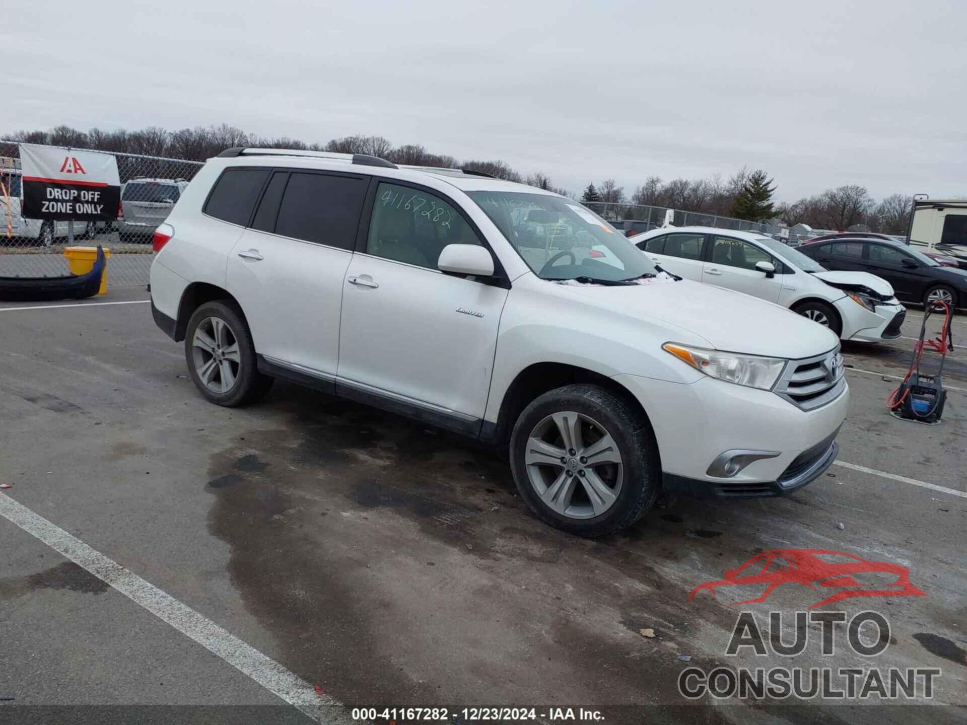 TOYOTA HIGHLANDER 2012 - 5TDDK3EHXCS129330