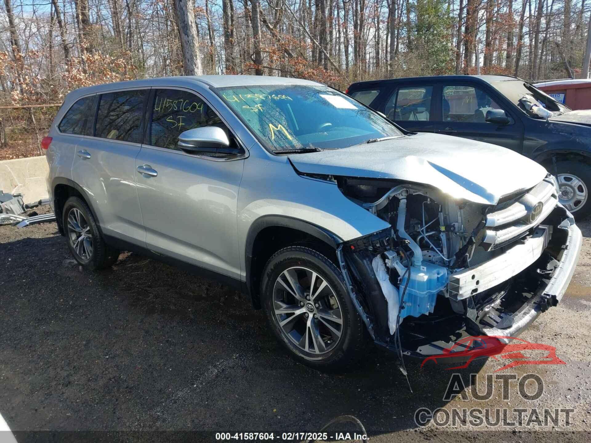 TOYOTA HIGHLANDER 2019 - 5TDBZRFH9KS992655