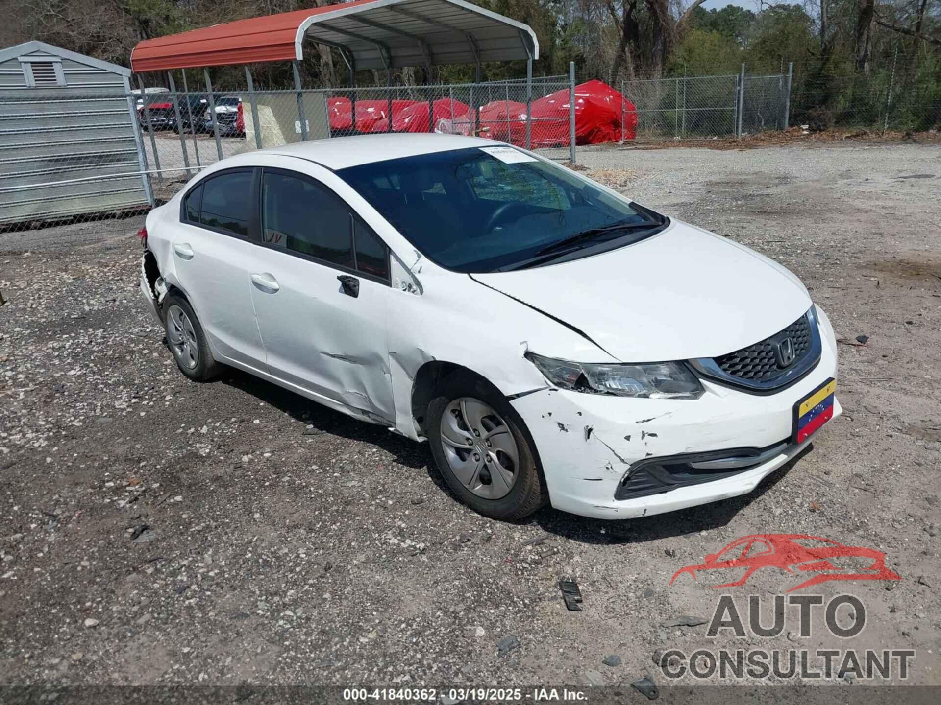 HONDA CIVIC 2013 - 2HGFB2F53DH579247