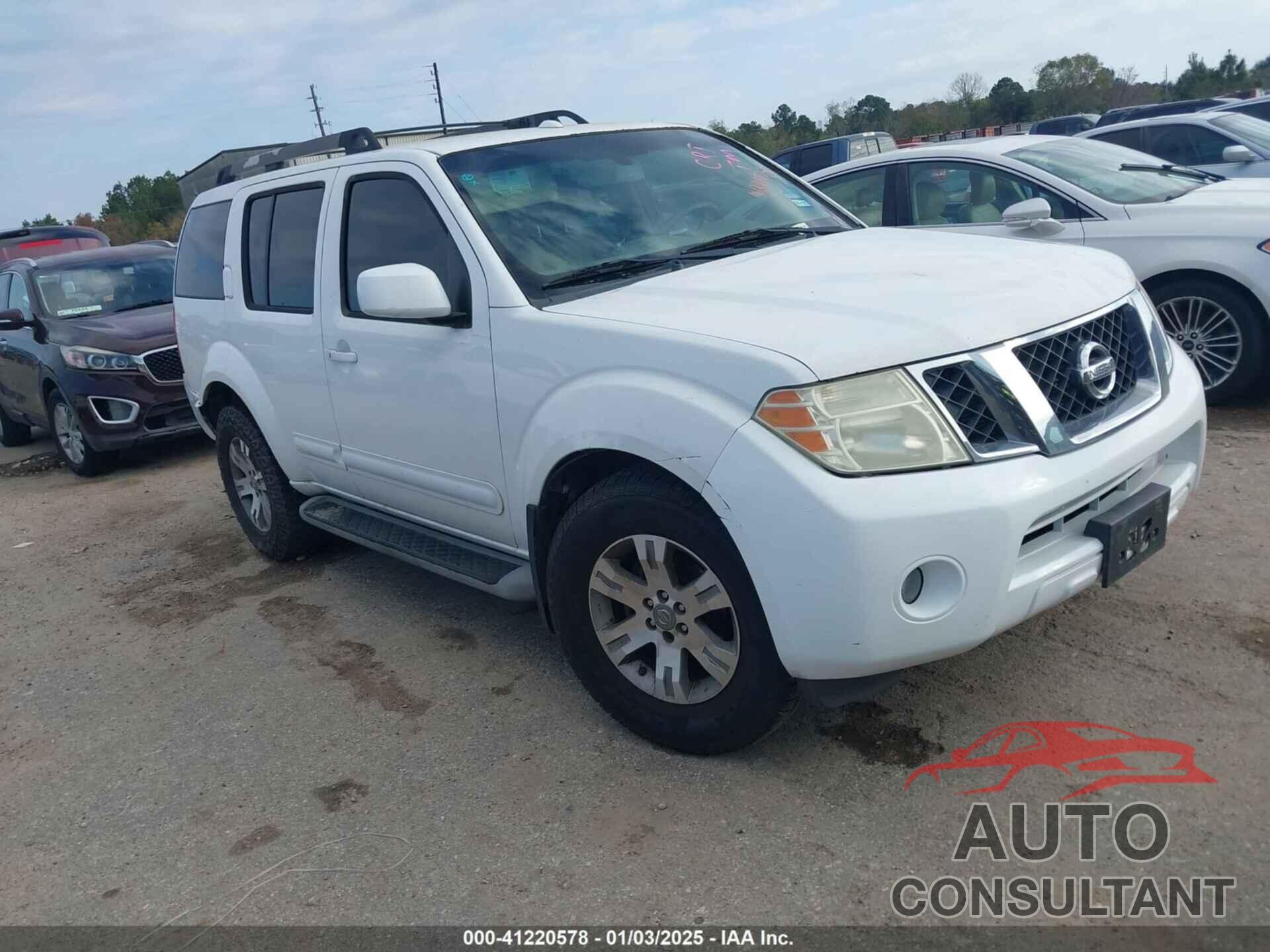 NISSAN PATHFINDER 2009 - 5N1AR18U59C617604
