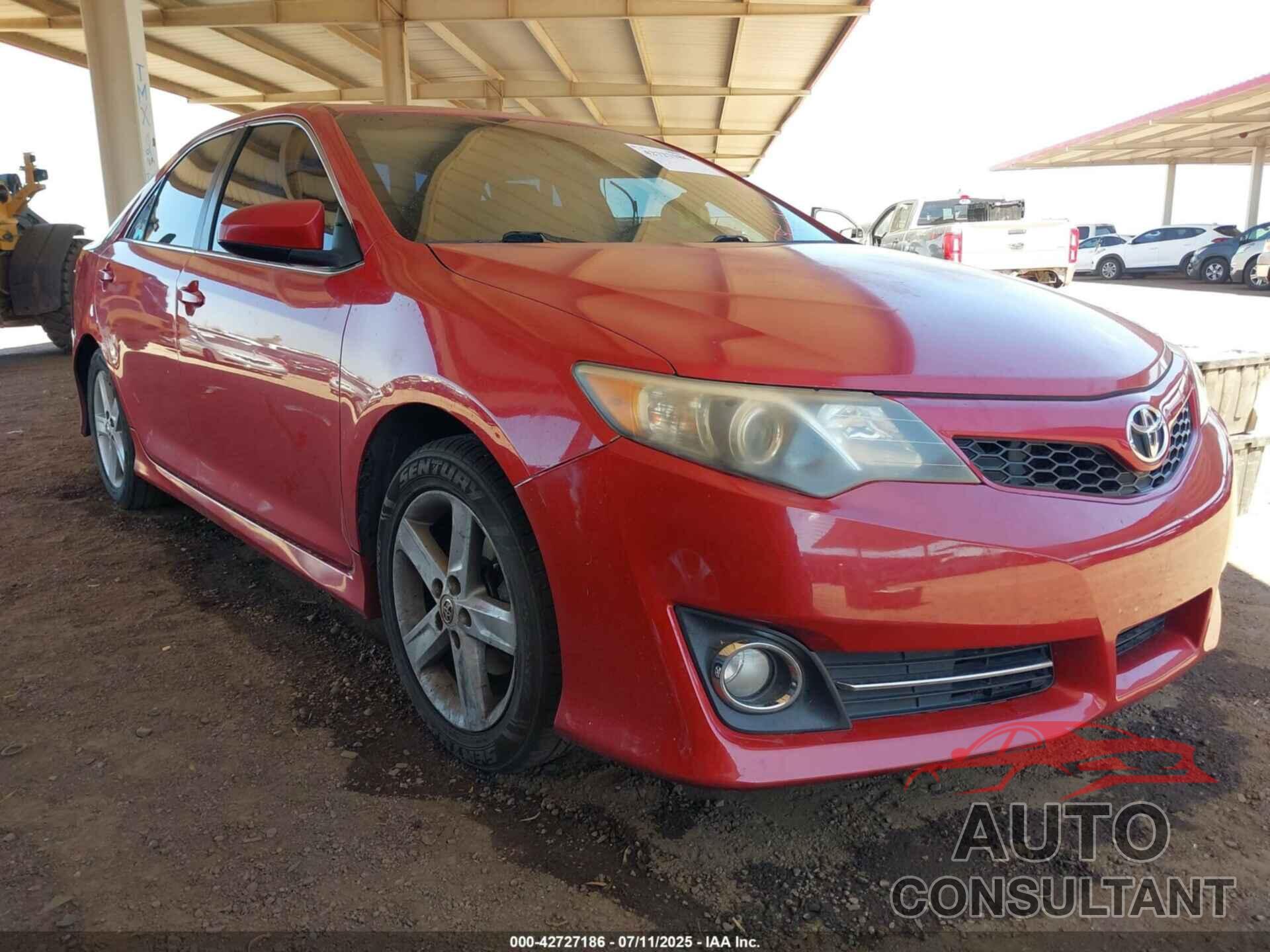 TOYOTA CAMRY 2012 - 4T1BF1FK9CU598247