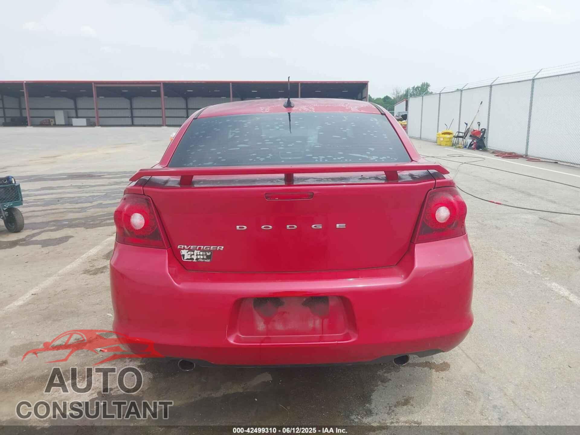 DODGE AVENGER 2012 - 1C3CDZAG4CN254551