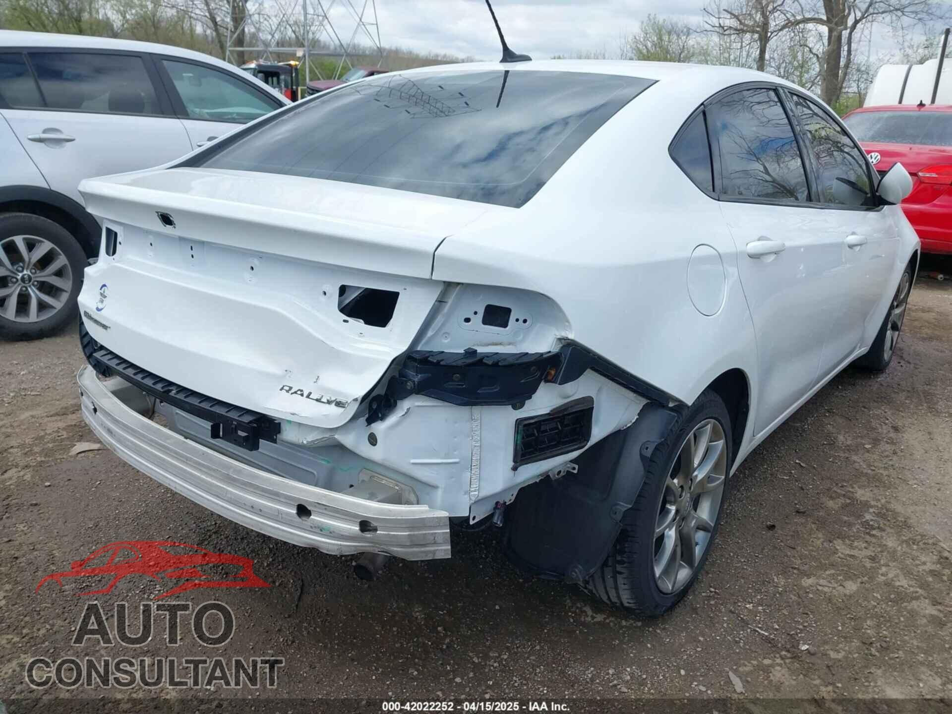 DODGE DART 2015 - 1C3CDFBB5FD116724