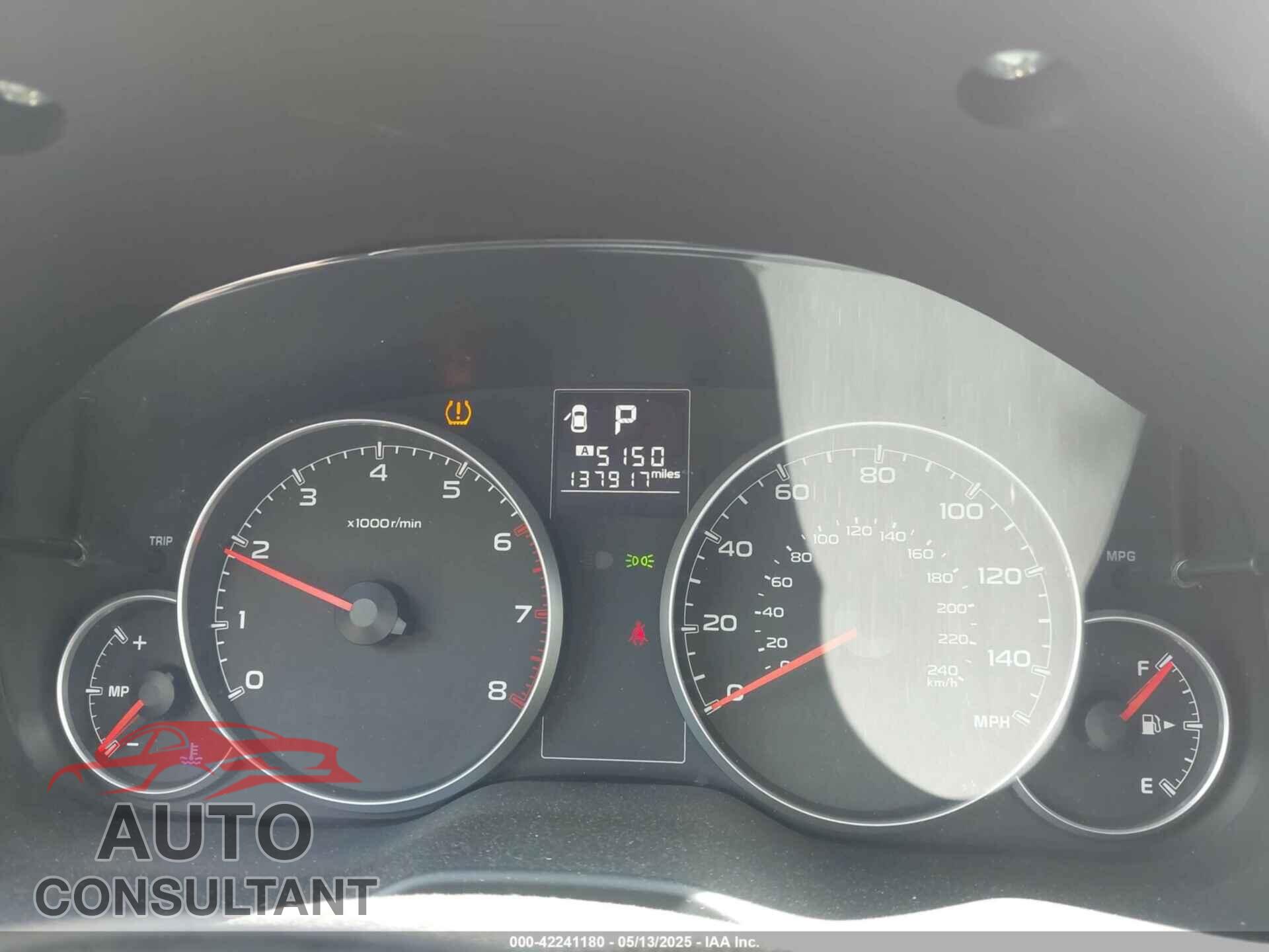 SUBARU OUTBACK 2014 - 4S4BRCCC8E3235527
